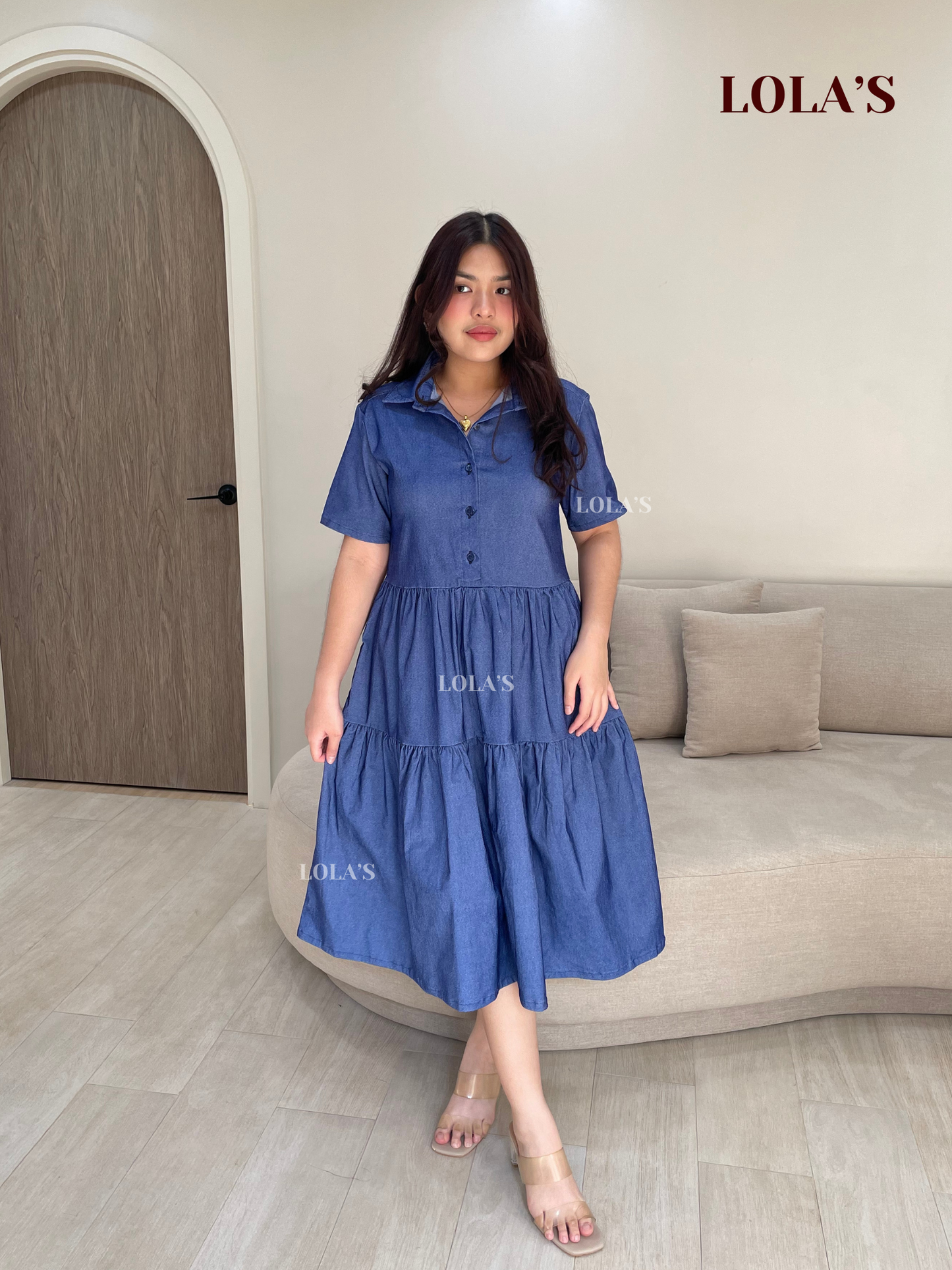 Emily Dress (Light Denim)