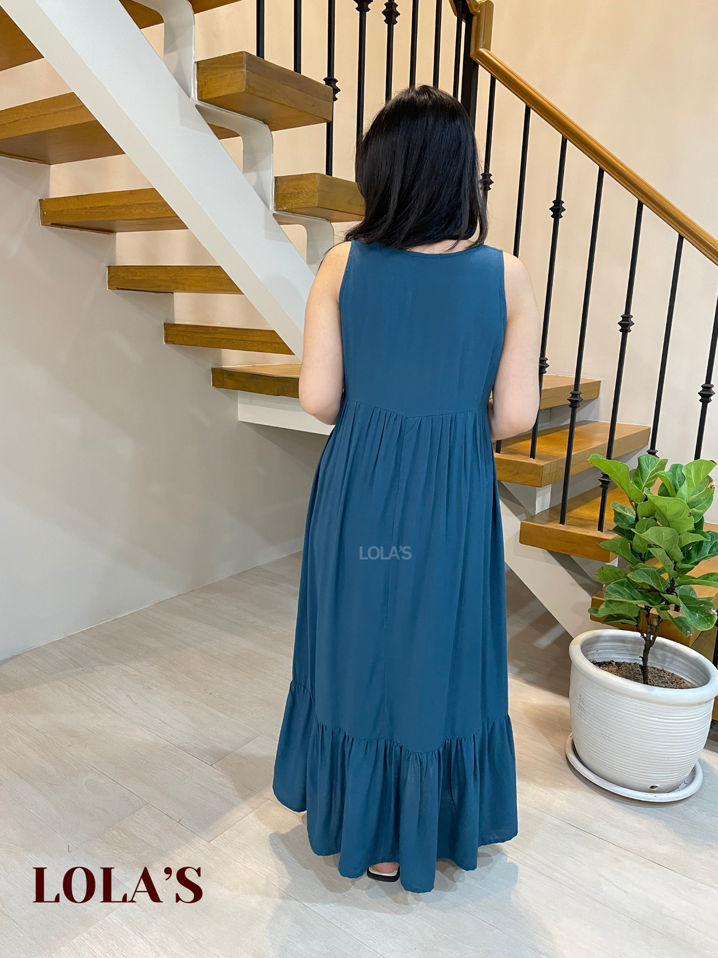 Gabrielle Dress (Blue Green)