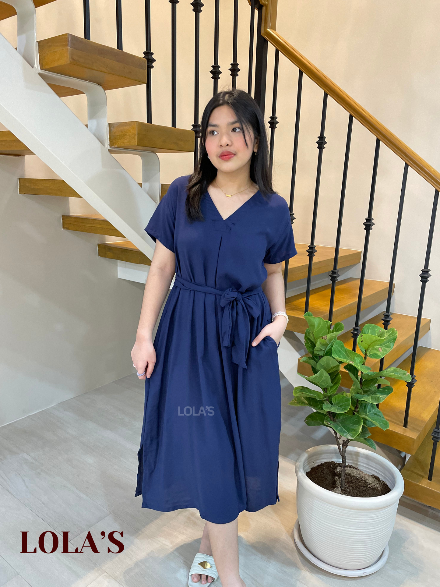 Tracy Dress (Navy Blue)