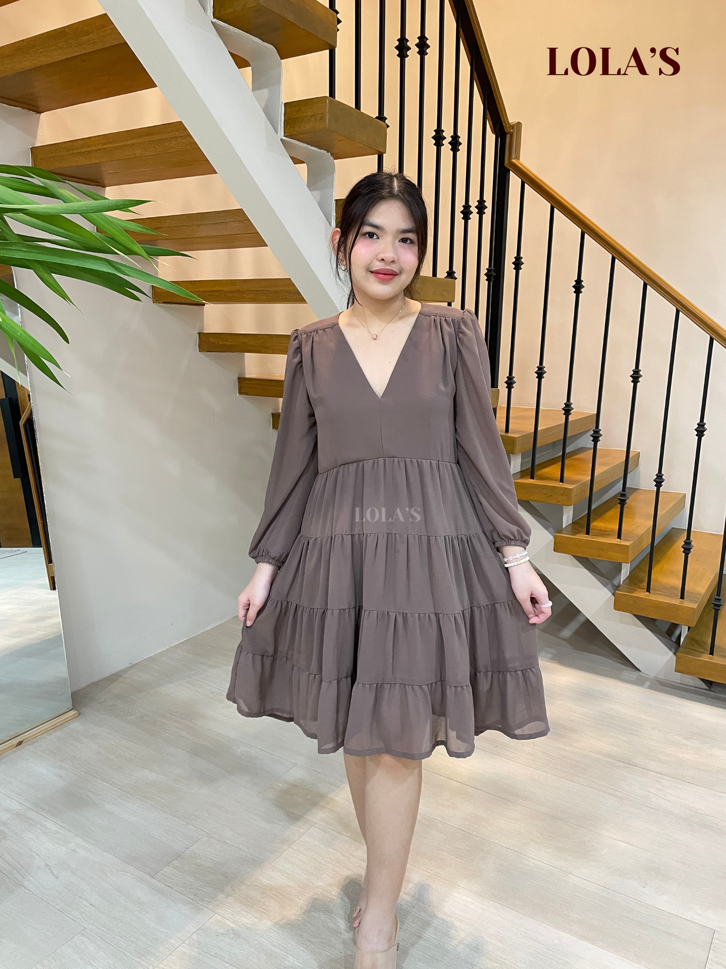 Diana Dress (Taupe)