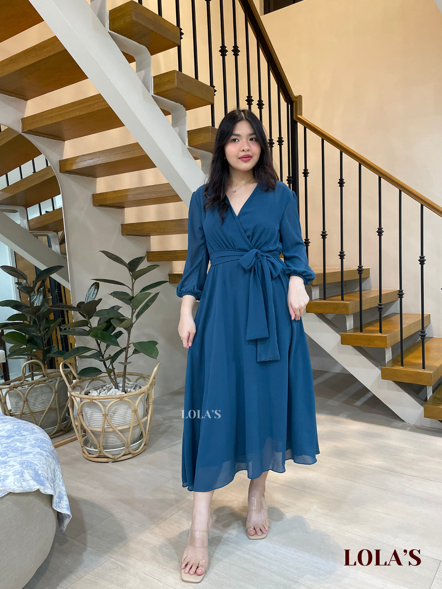 Paula Dress (Blue Green)