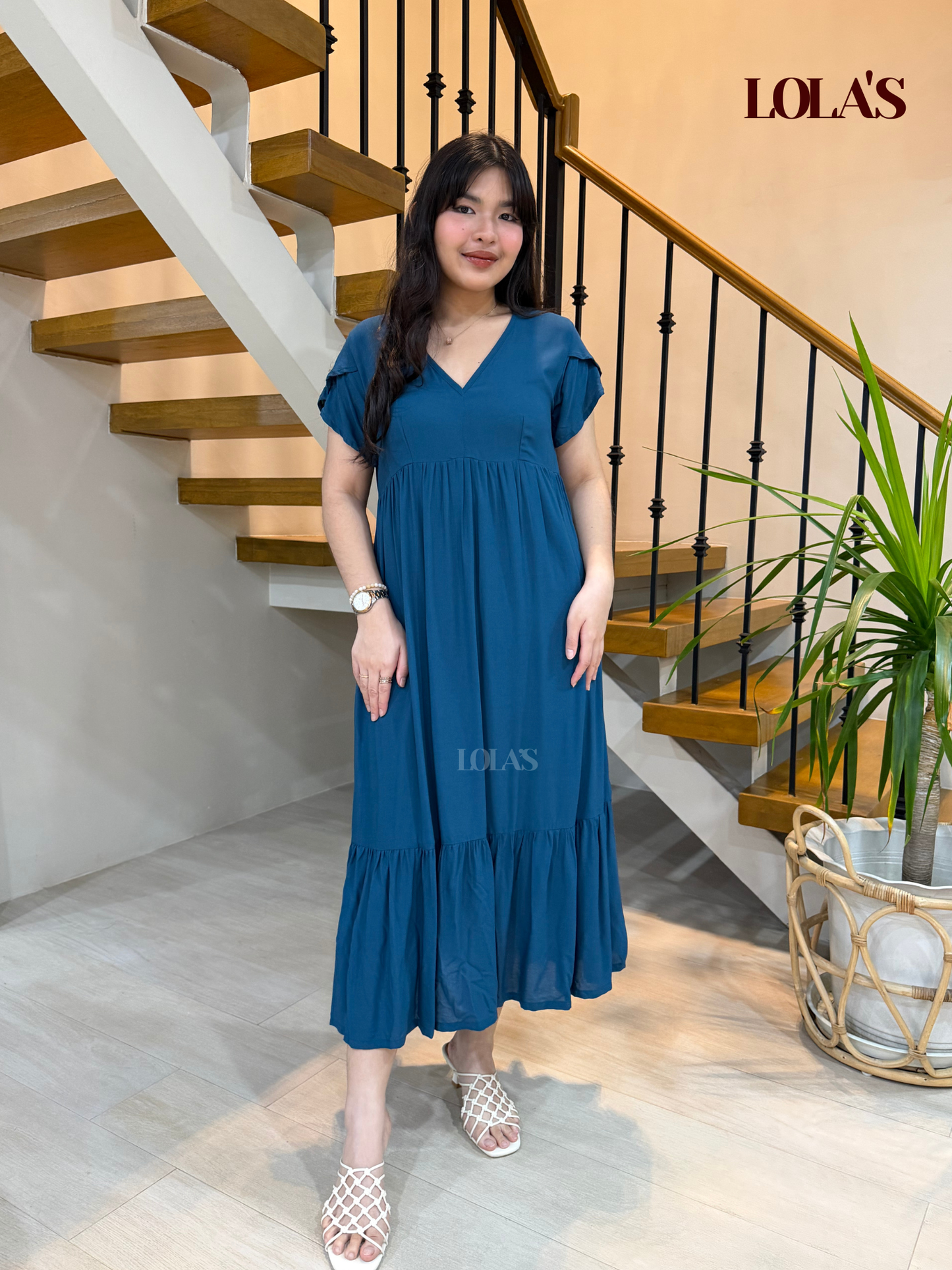 Jane Dress (Teal Blue)