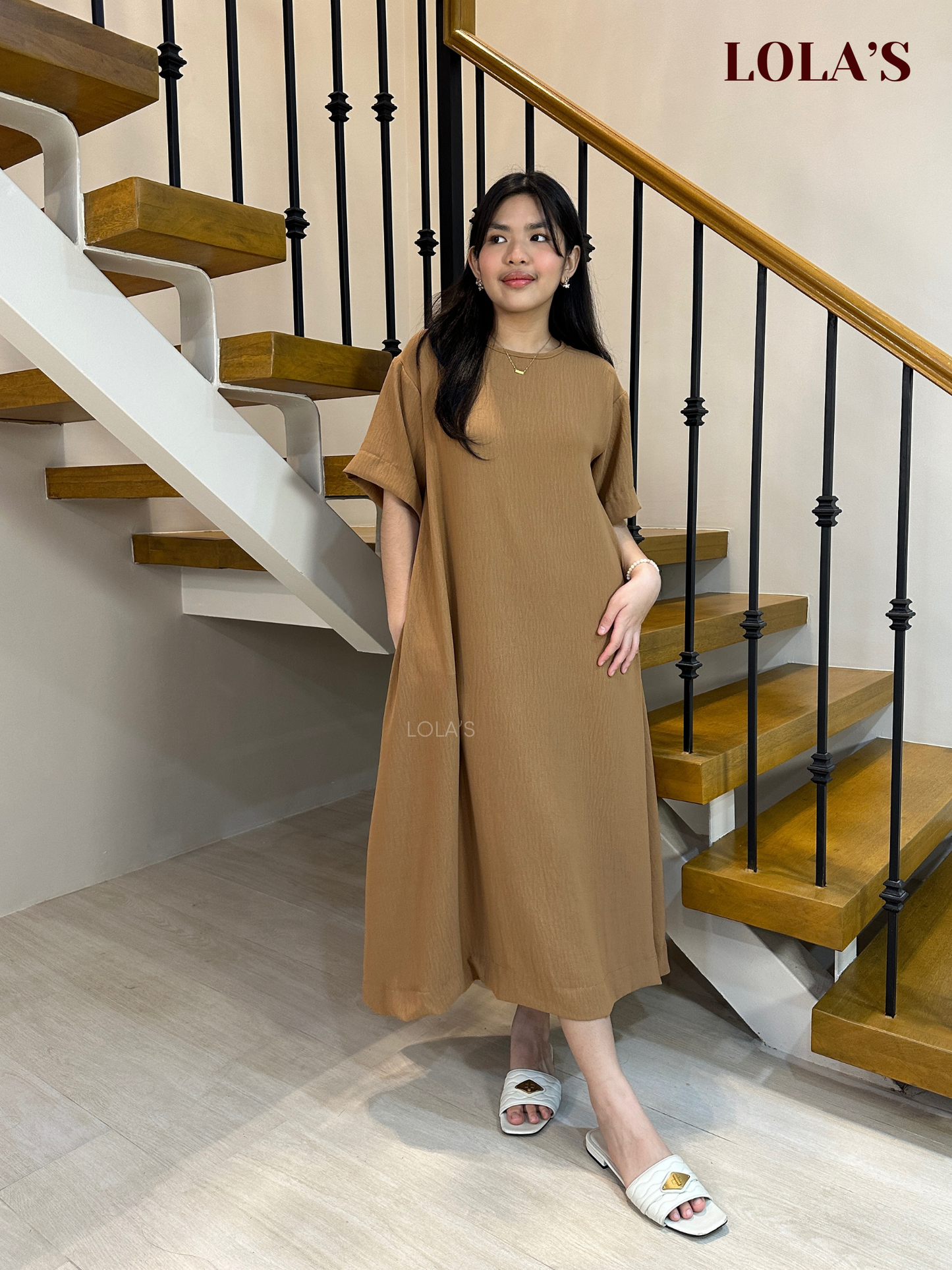 Luna Dress (Mocha)