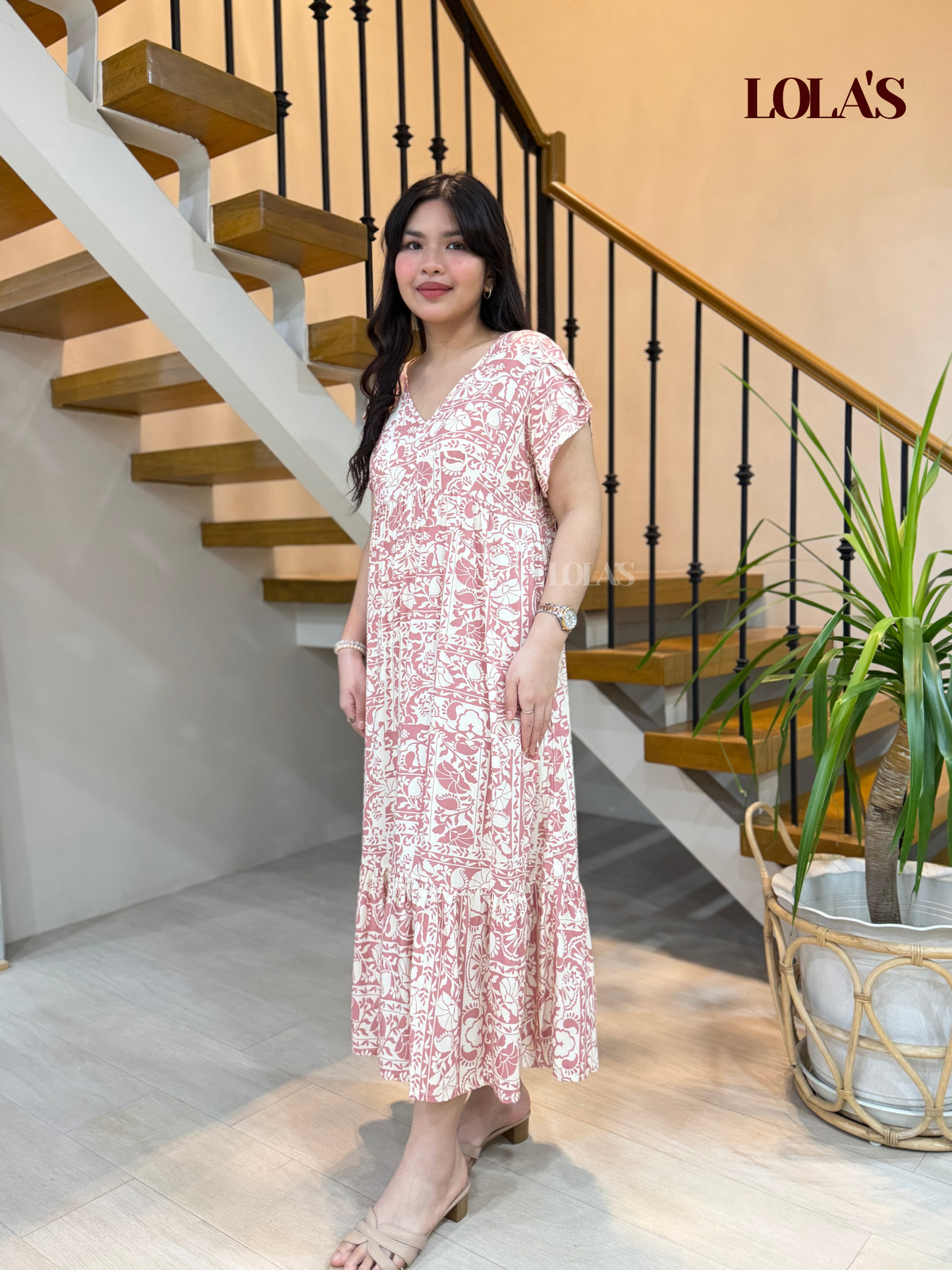 Jane Dress (Pink Fan)