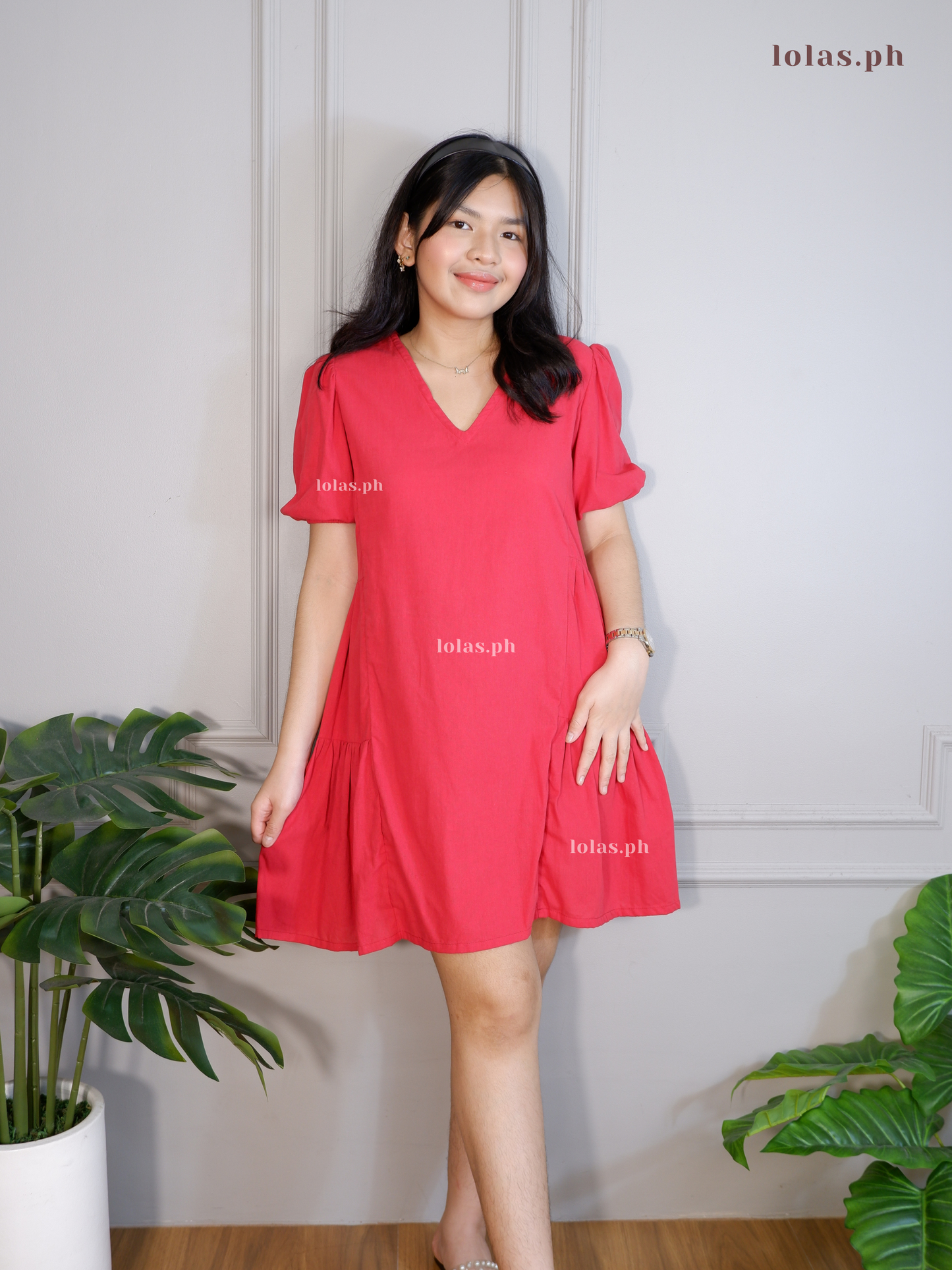 Jaegen Dress (Cherry)