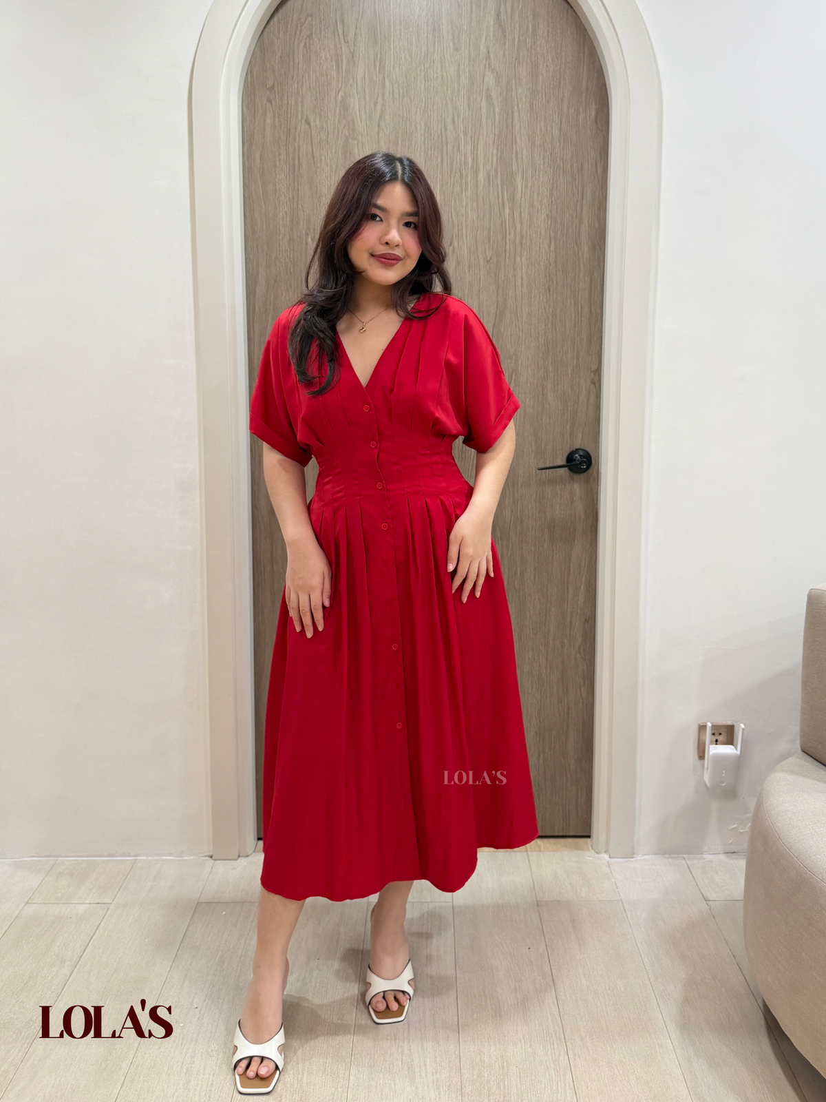 Frederica Dress (Red)