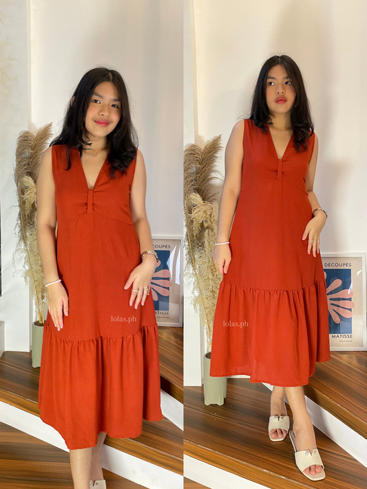 Hyekyo Dress (Rust)