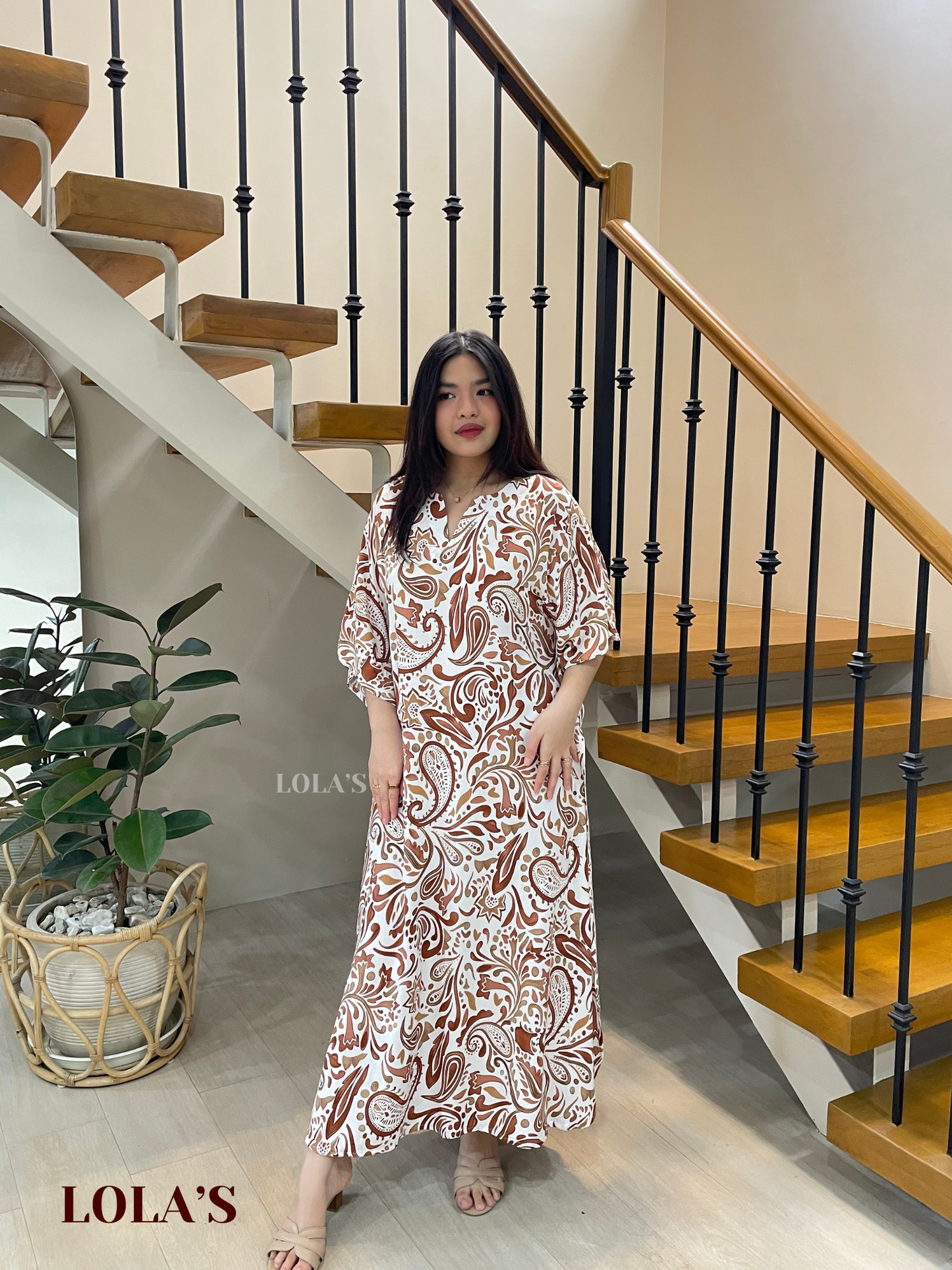 Donya Dress (Rustic Paisleys)