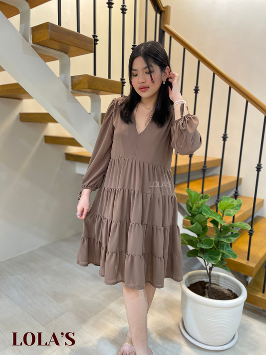 Diana Dress (Deep Taupe)