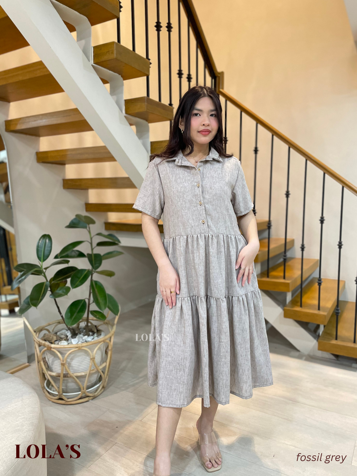 Emily Dress (Fossil Grey)