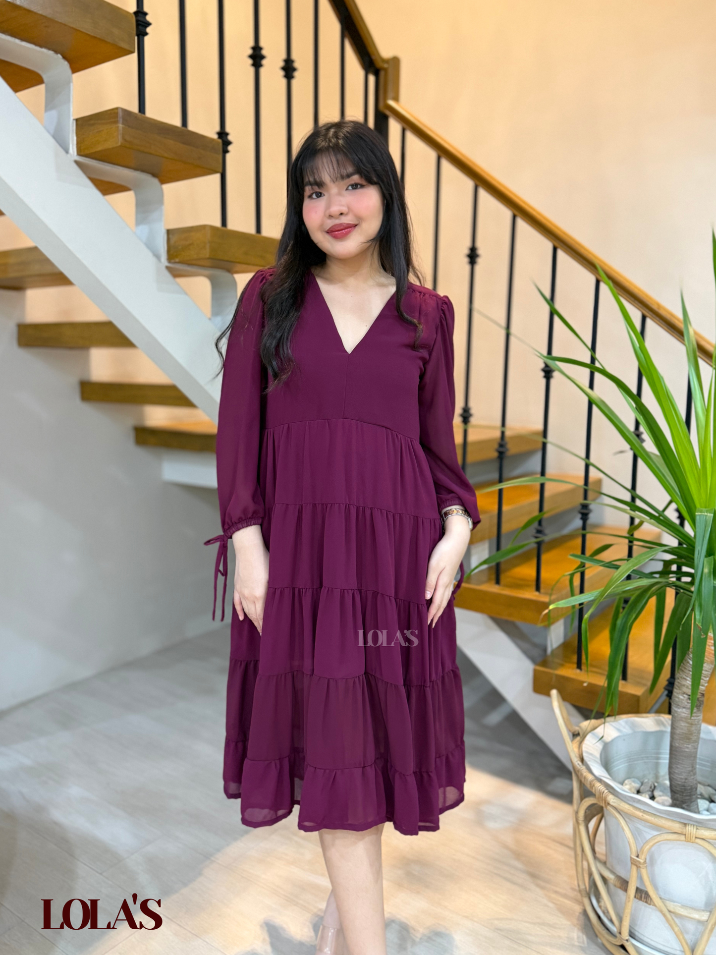 Anna Dress (Wine)