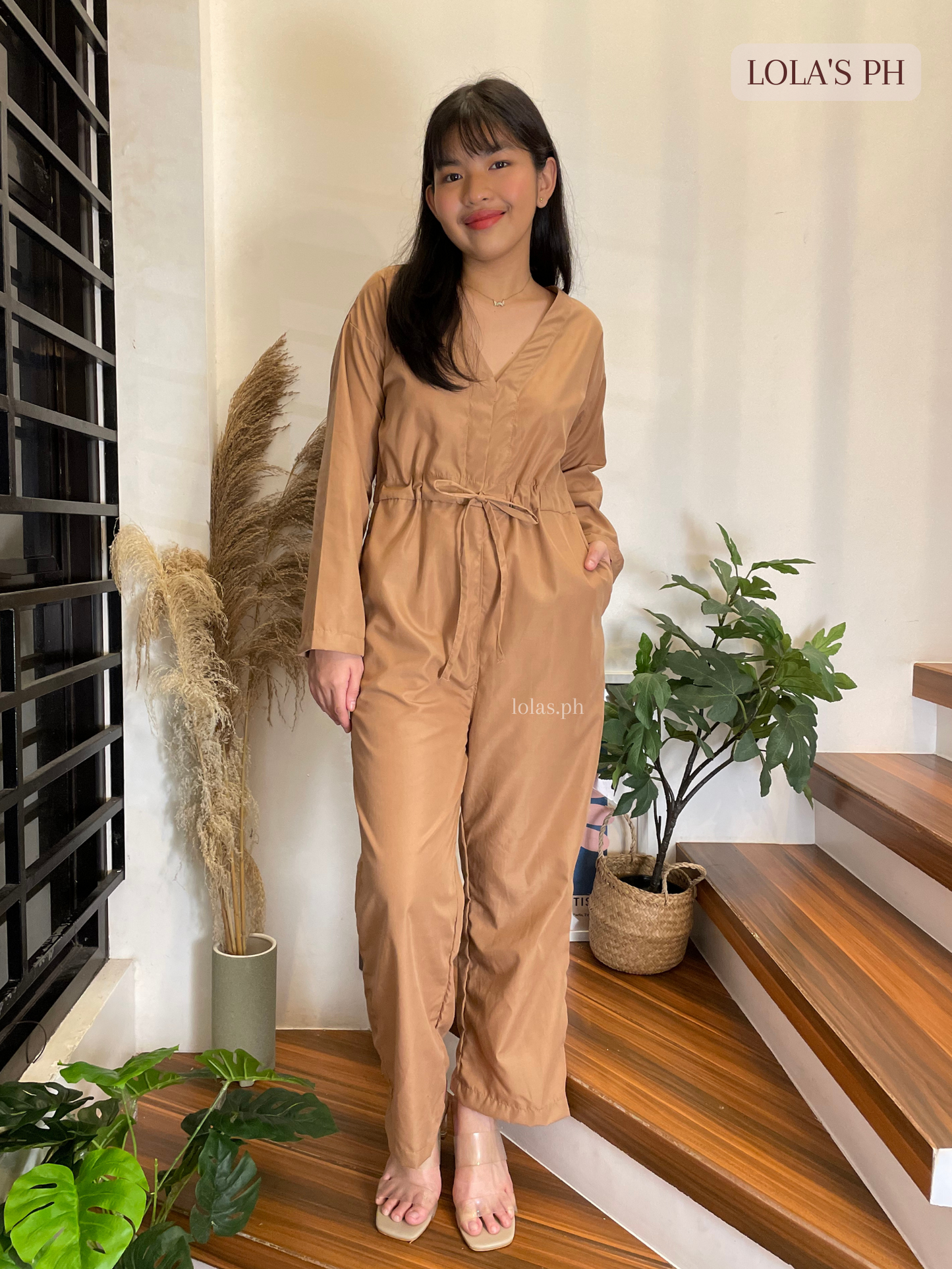 Farrah Jumpsuit (Mocha)