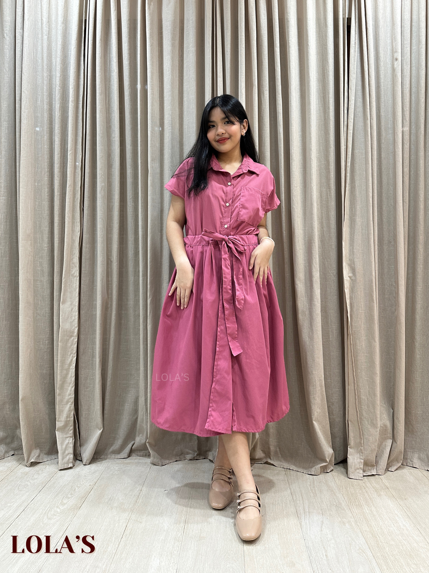 Dahlia Dress (Old Rose)