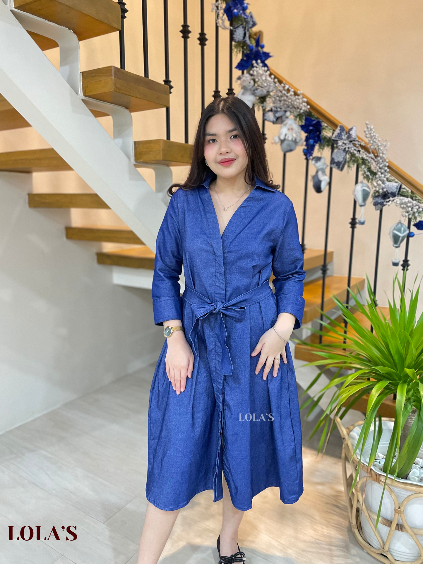 Jillian Dress (Light Denim)