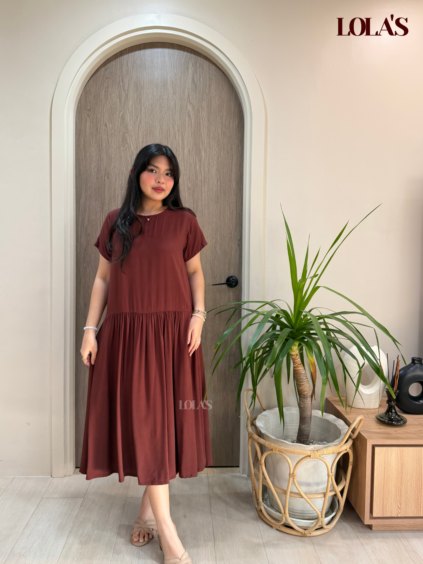 Mina Dress (Chocolate Brown)