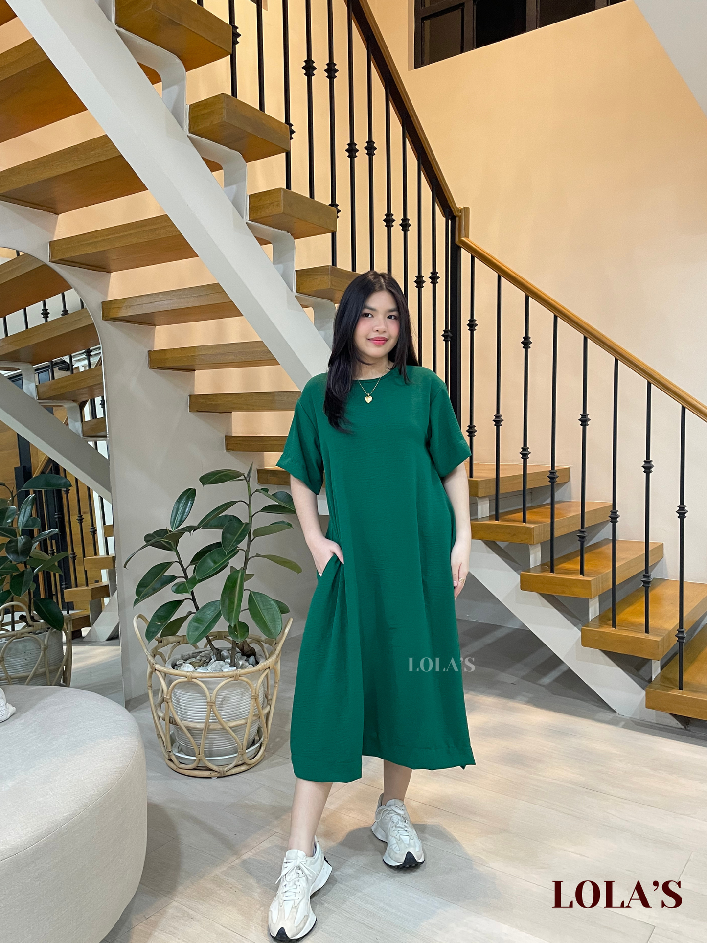 Luna Dress (Emerald)