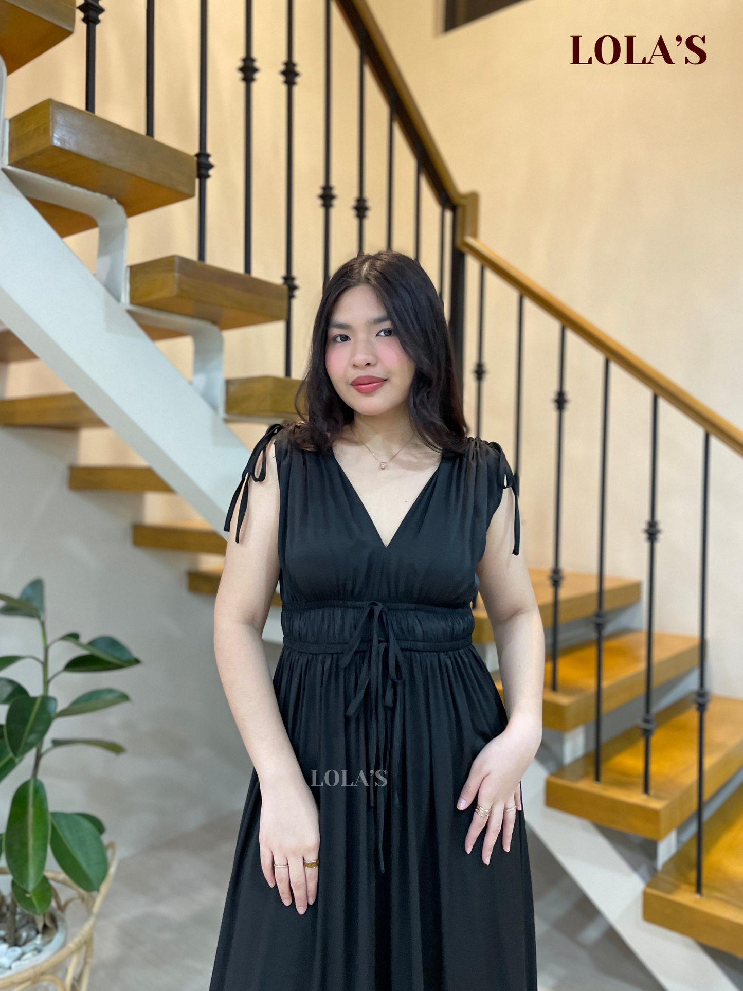 Adeline Dress (Midnight Black)