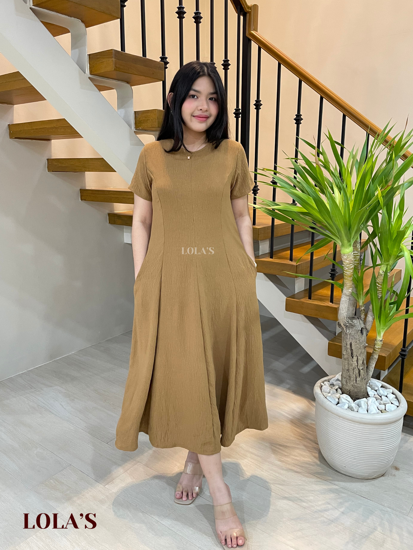 Kathleen Dress (Chestnut)