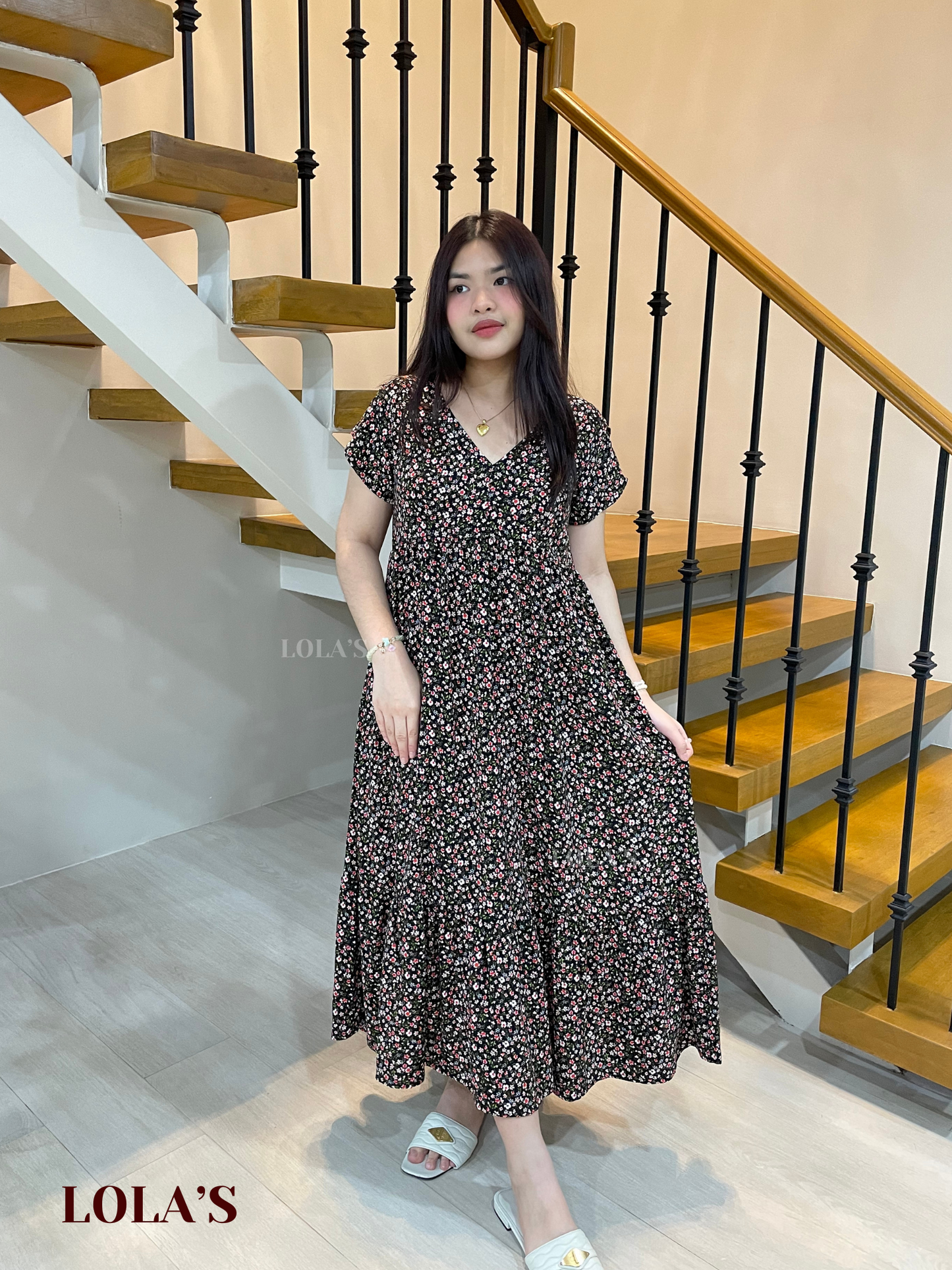 Jane Dress (Black Blossom)