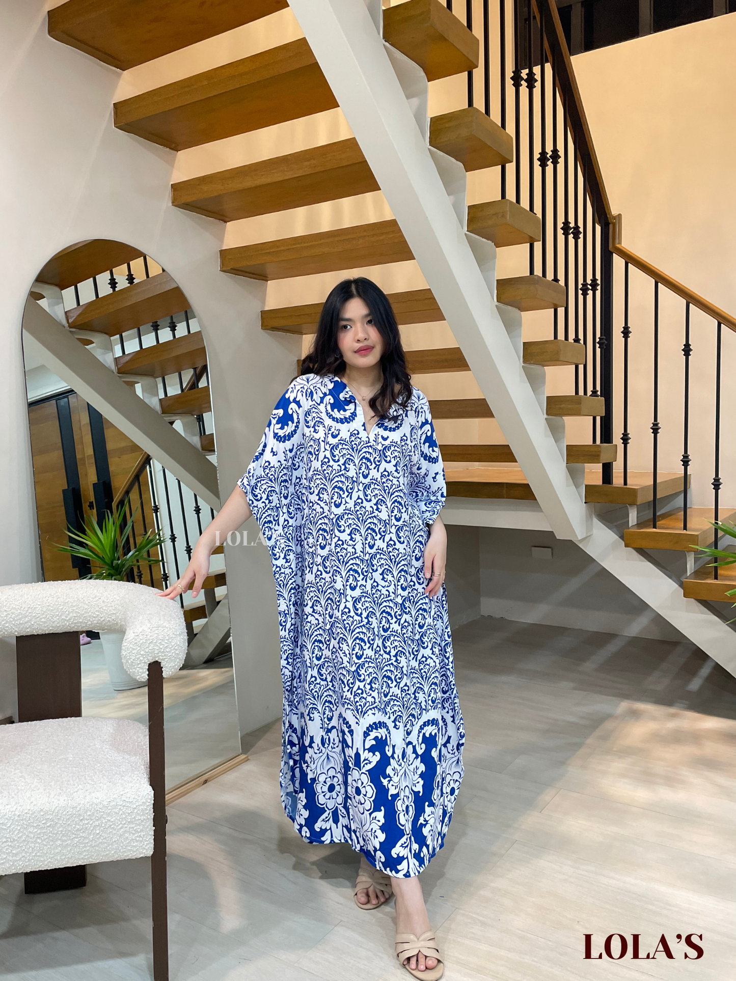 Donya Dress (China Blue)