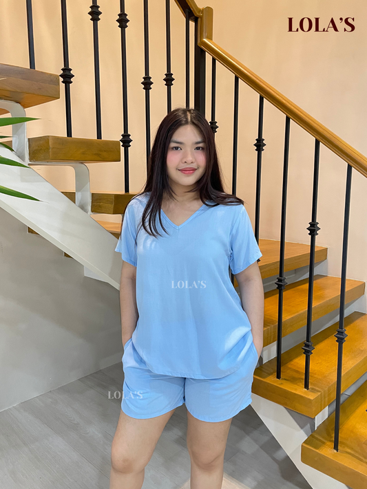 Terno Loungewear Coordinates (Sky Blue)