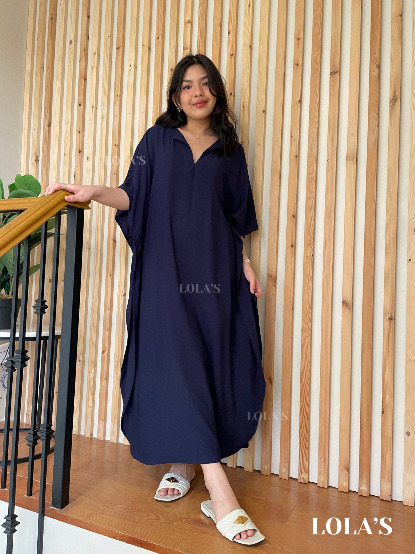 Donya Dress (Navy Blue)