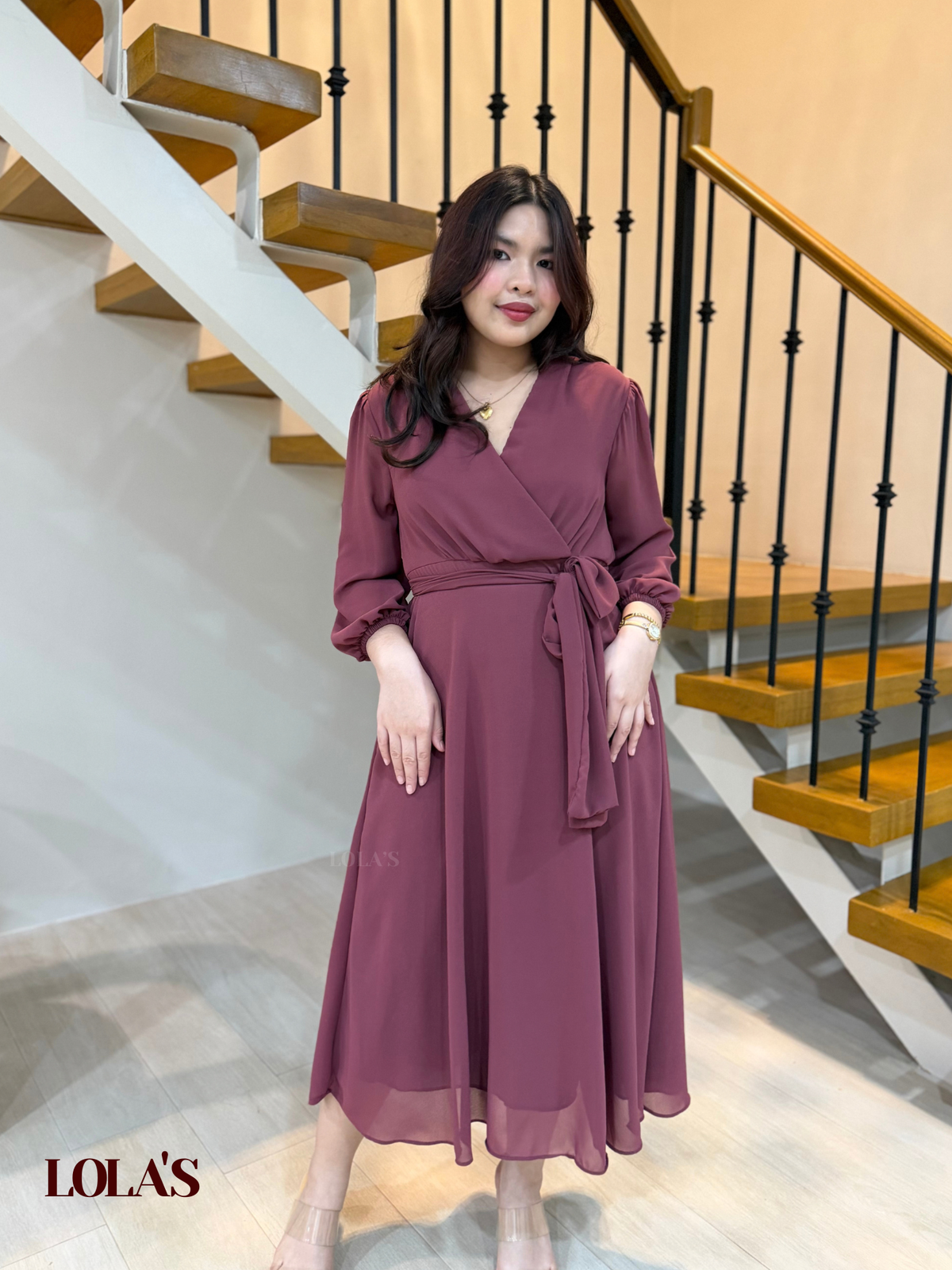 Paula Dress (Mauve)