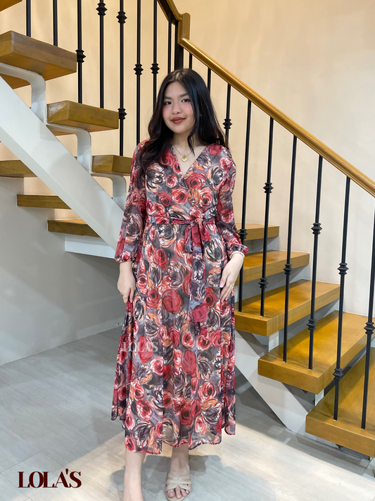 Paula Dress (Midnight Roses)