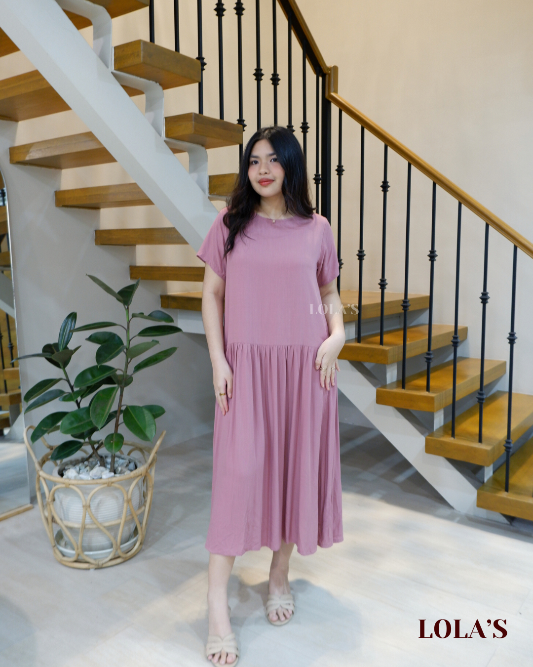 Mina Dress (Old Rose)