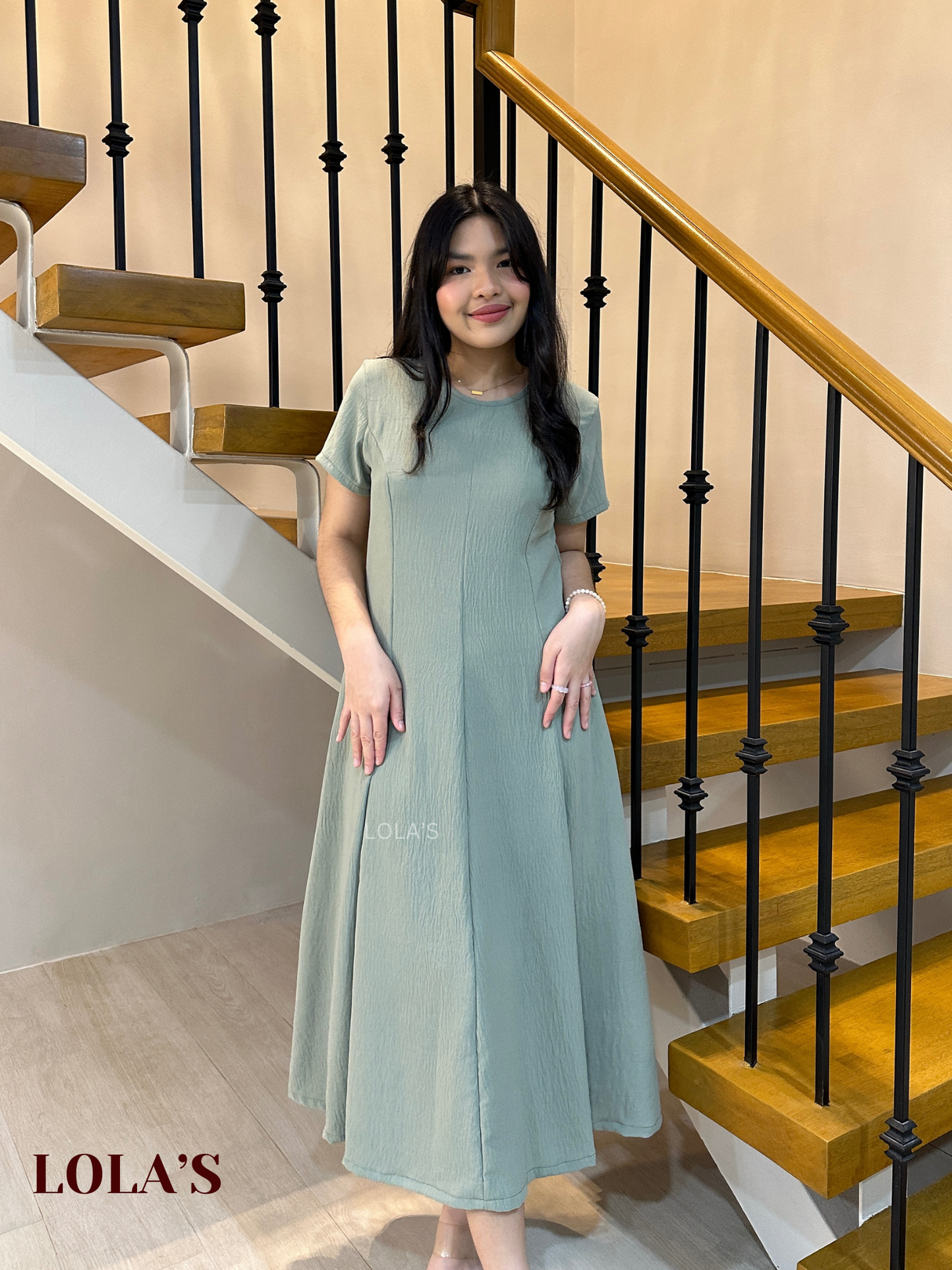 Kathleen Dress (Sage Green)