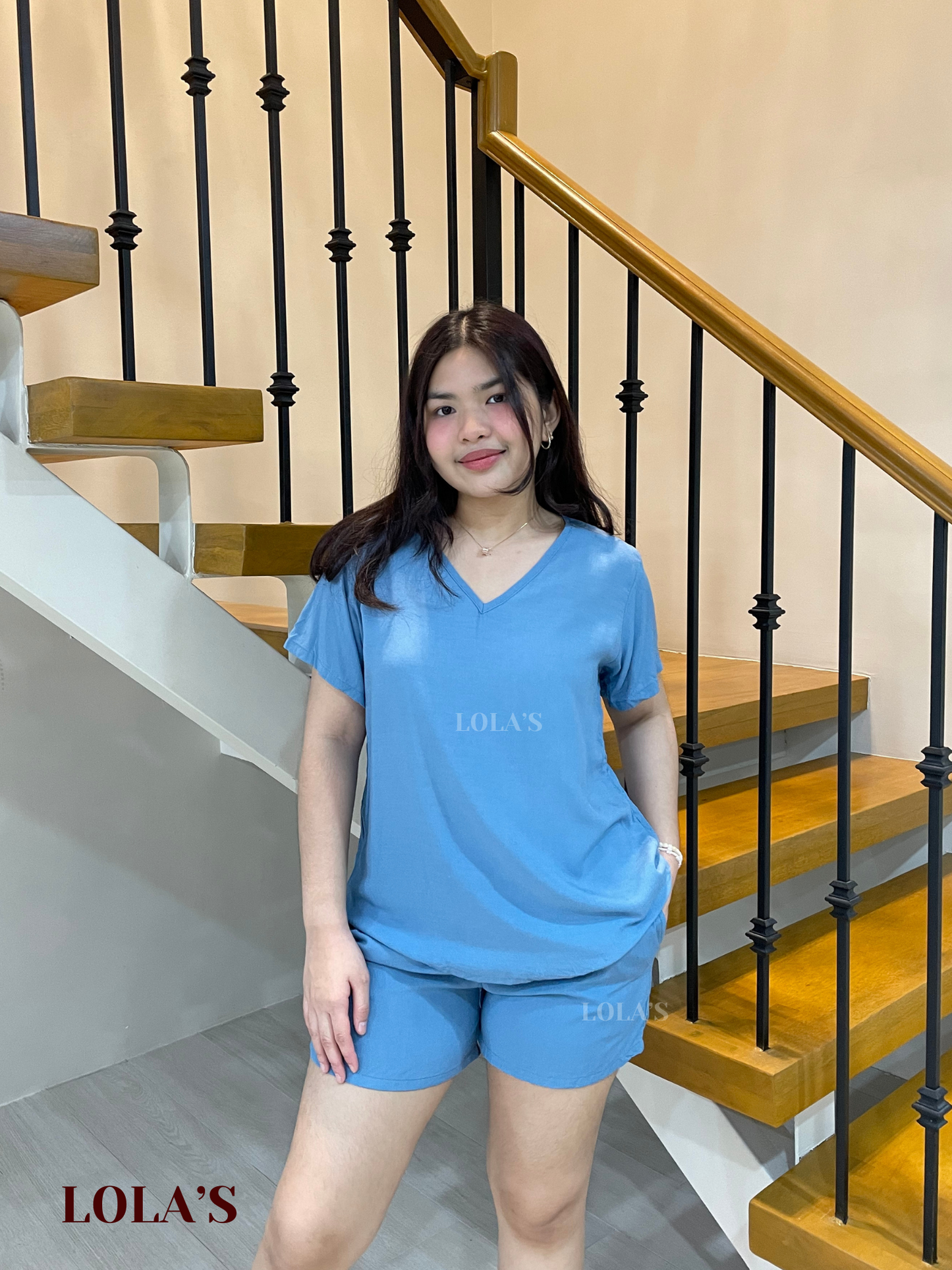 Terno Loungewear Coordinates (Aqua Blue)