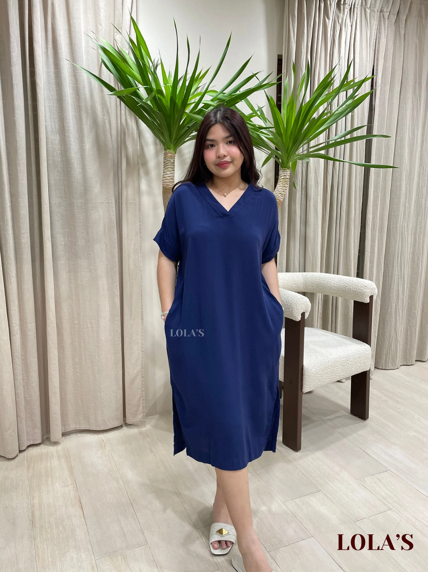 Coco Dress (Navy Blue)