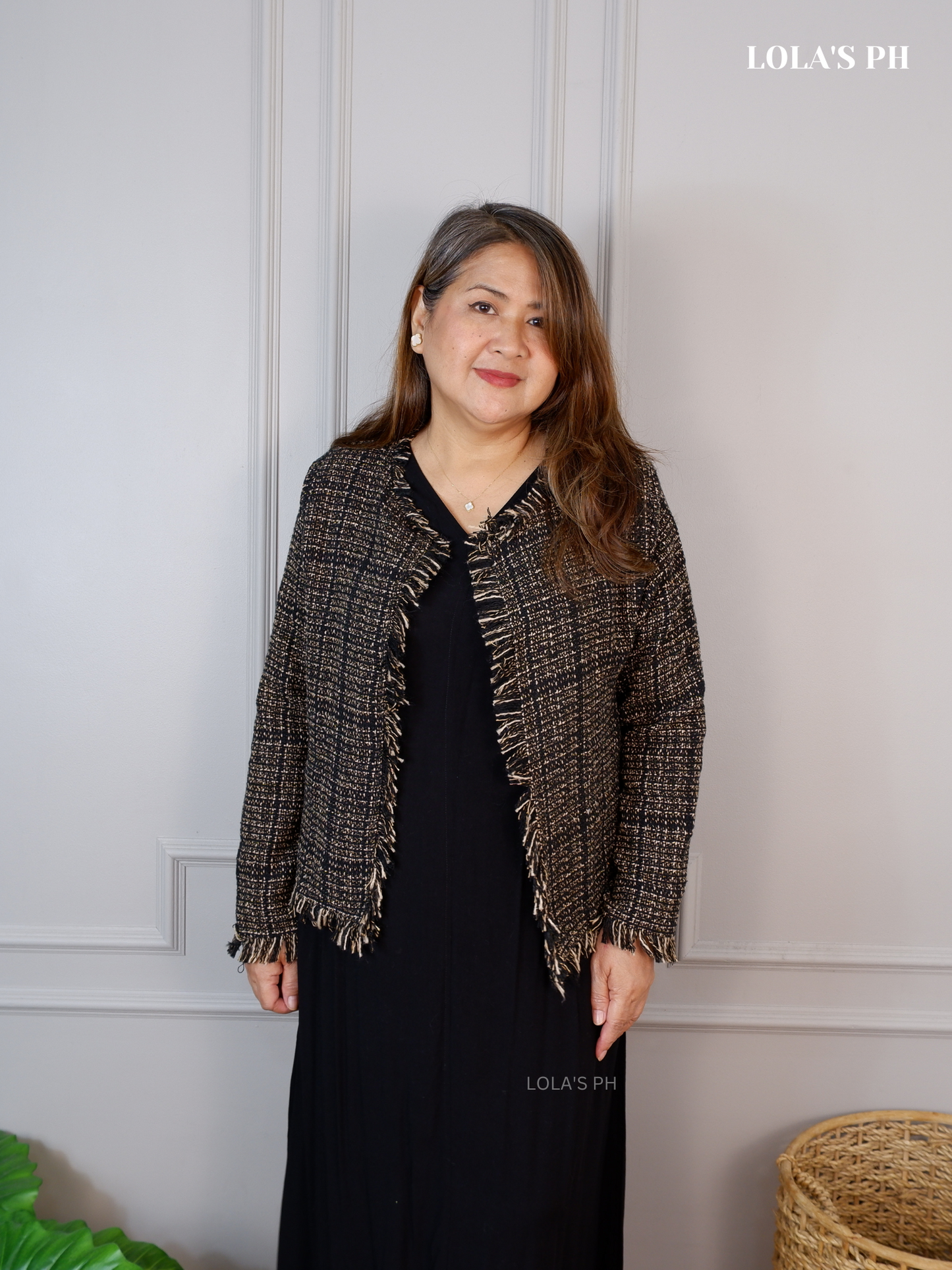 Zoe Tweed Blazer (Nut)