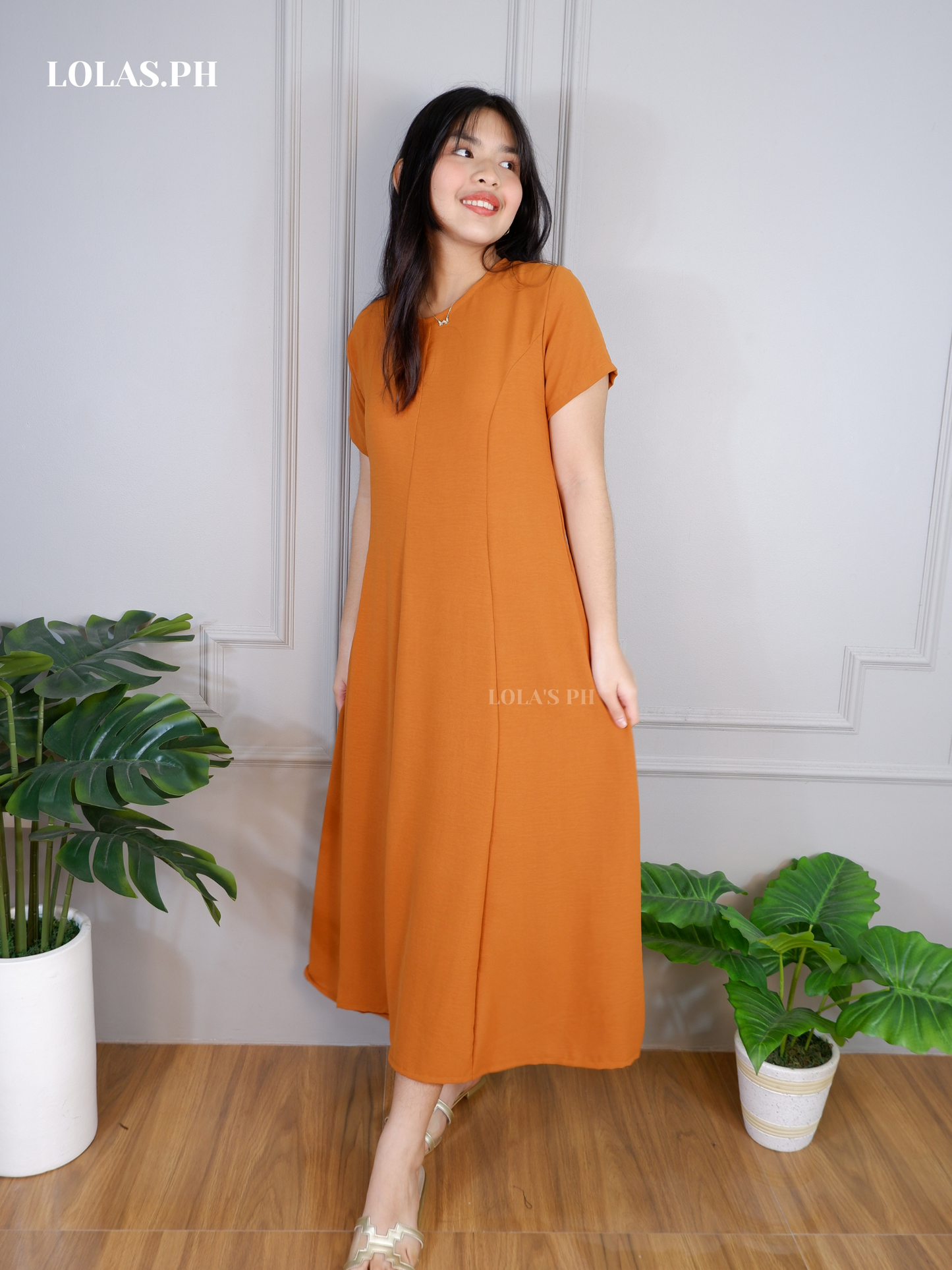 Kathleen Dress (Carrot)