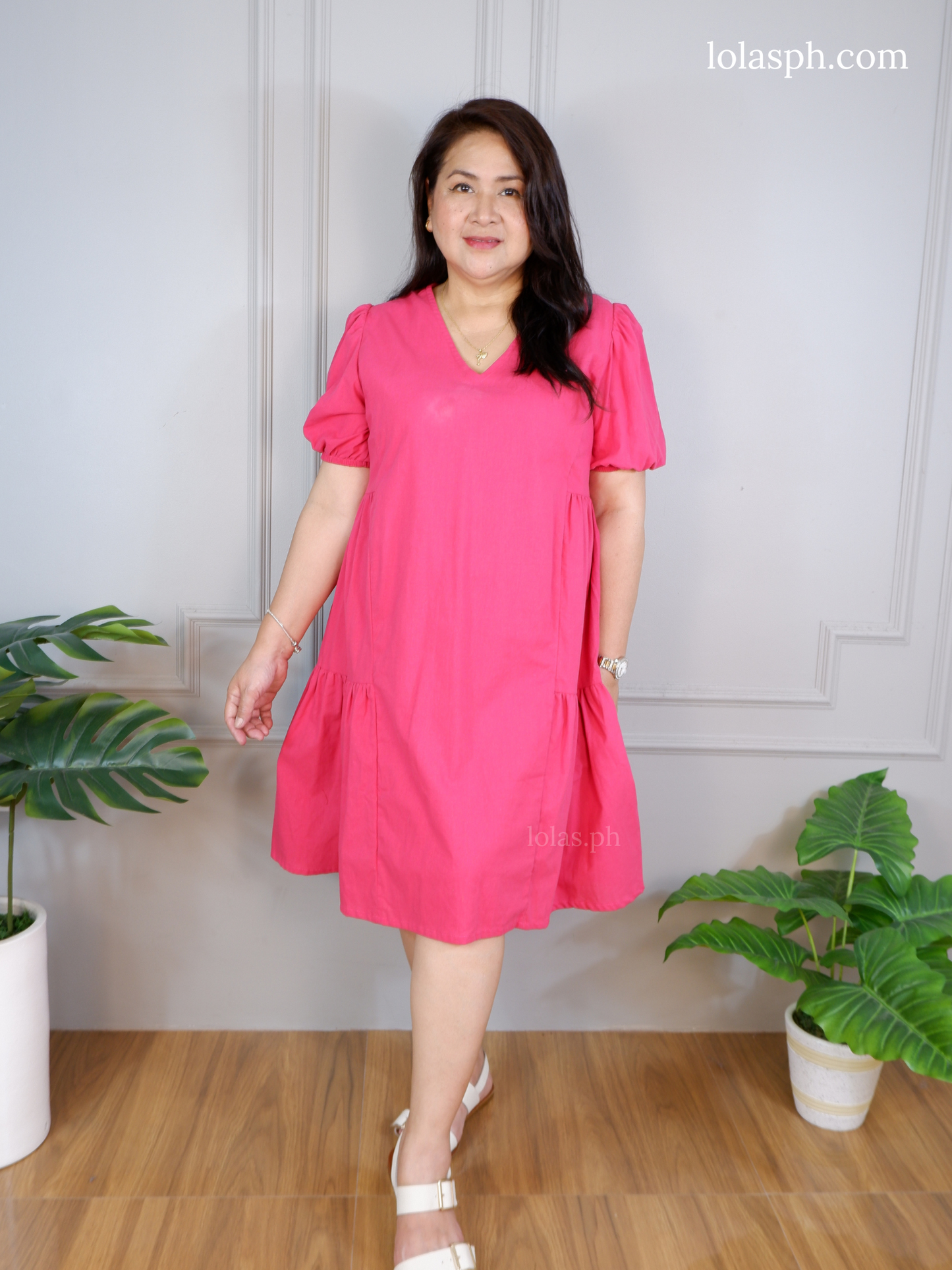 Samantha Dress (Magenta)