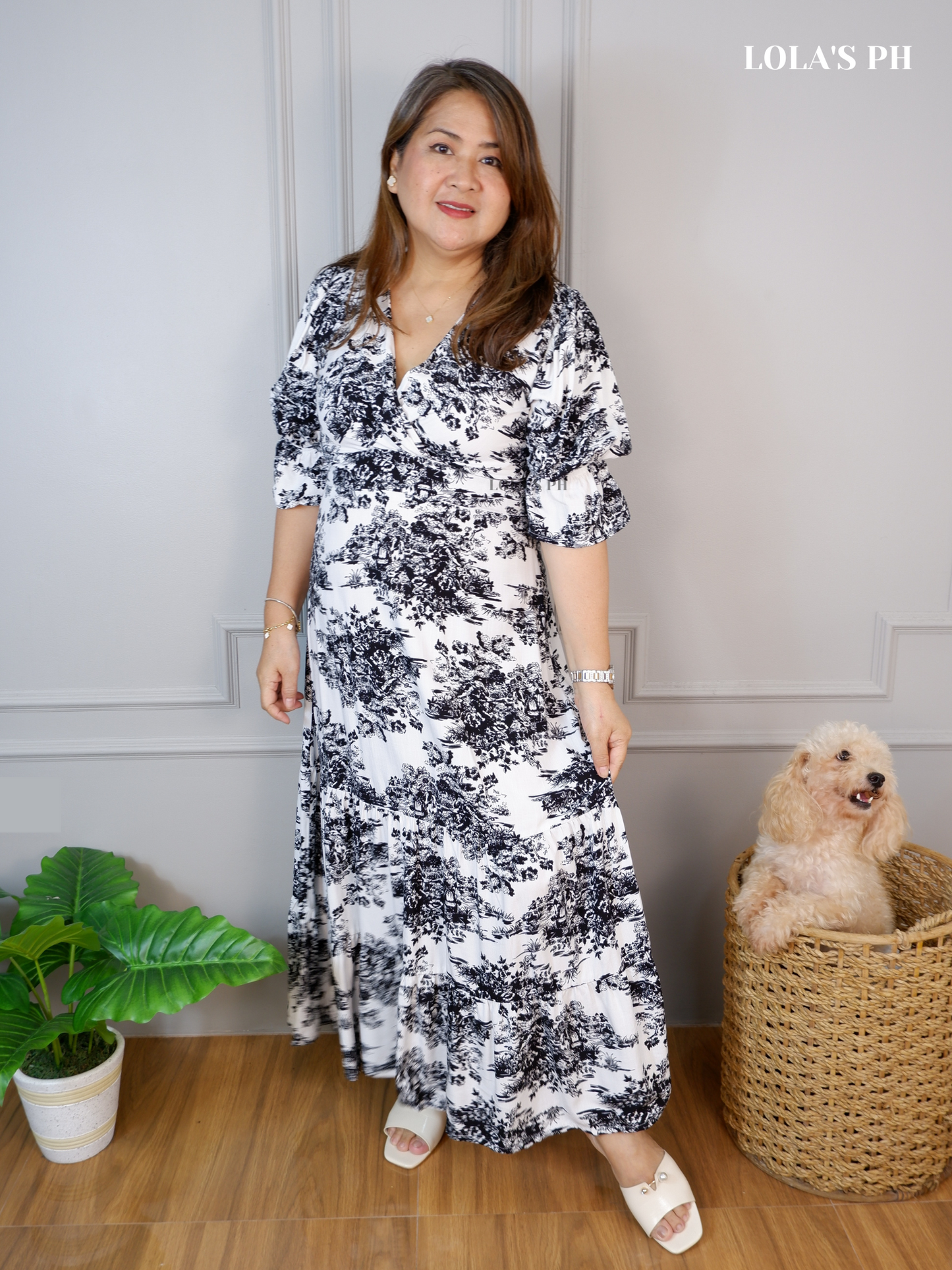 Sofia Dress (Black Toile)