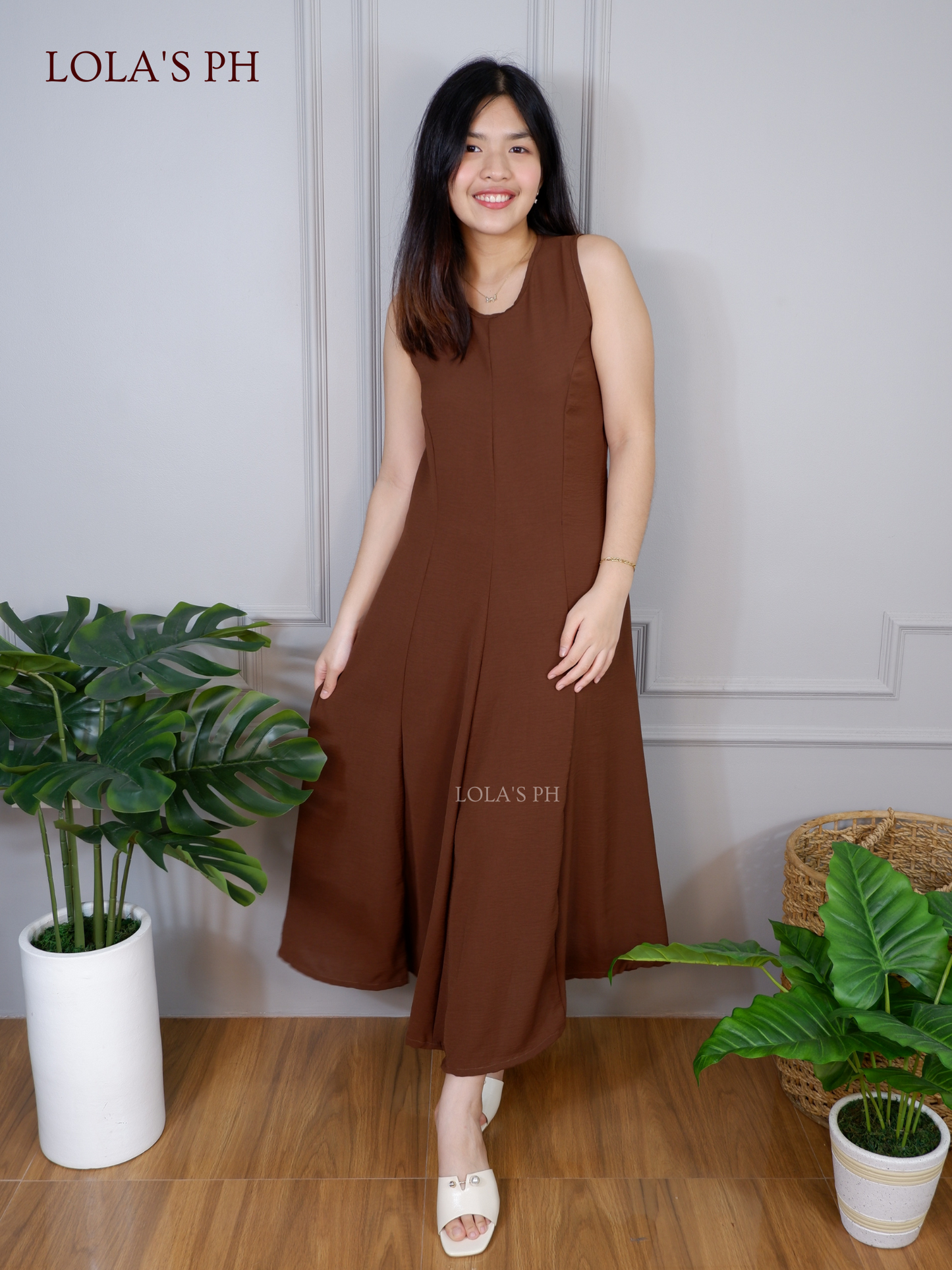 Isabelle Dress (Walnut)