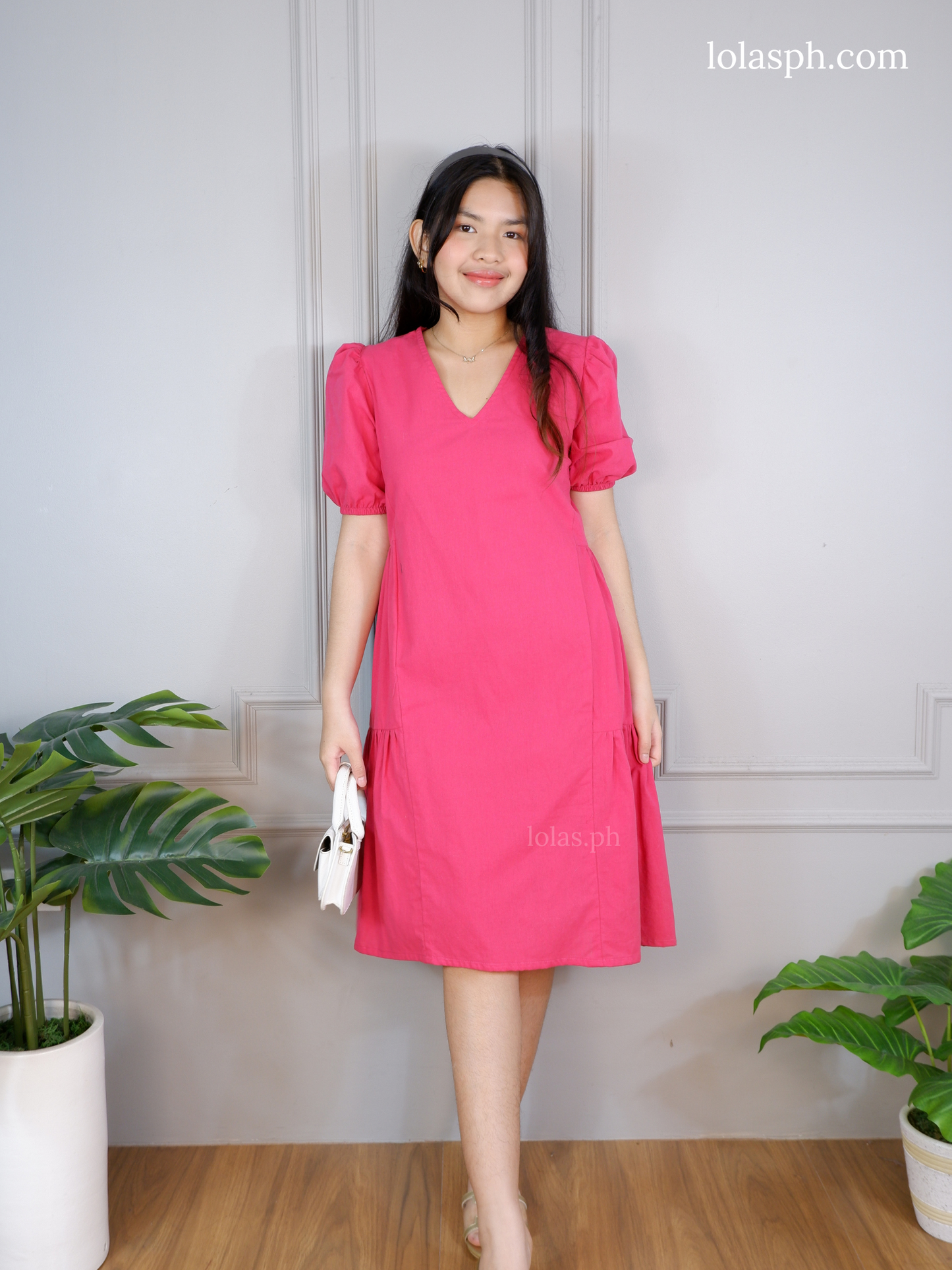 Samantha Dress (Magenta)