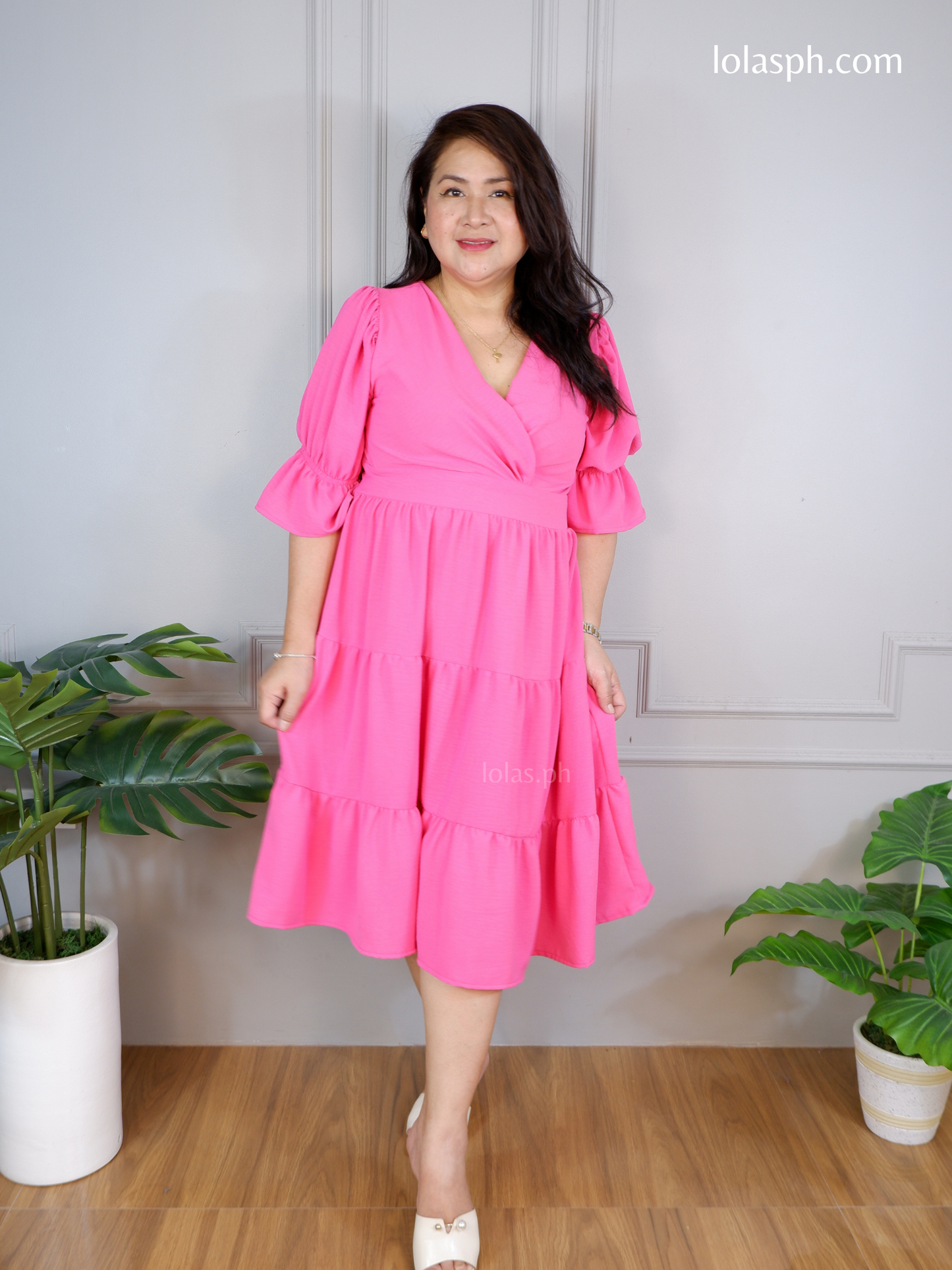 Katarina Dress (Fuchsia)