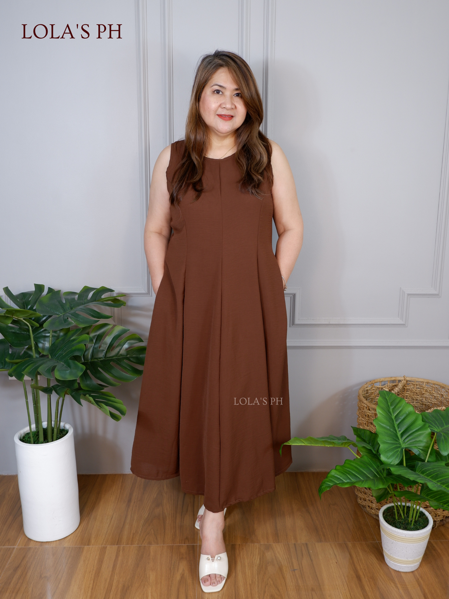 Isabelle Dress (Walnut)