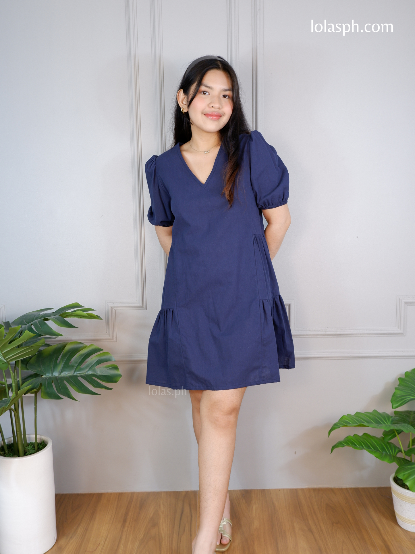 Jaegen Dress (Navy Blue)