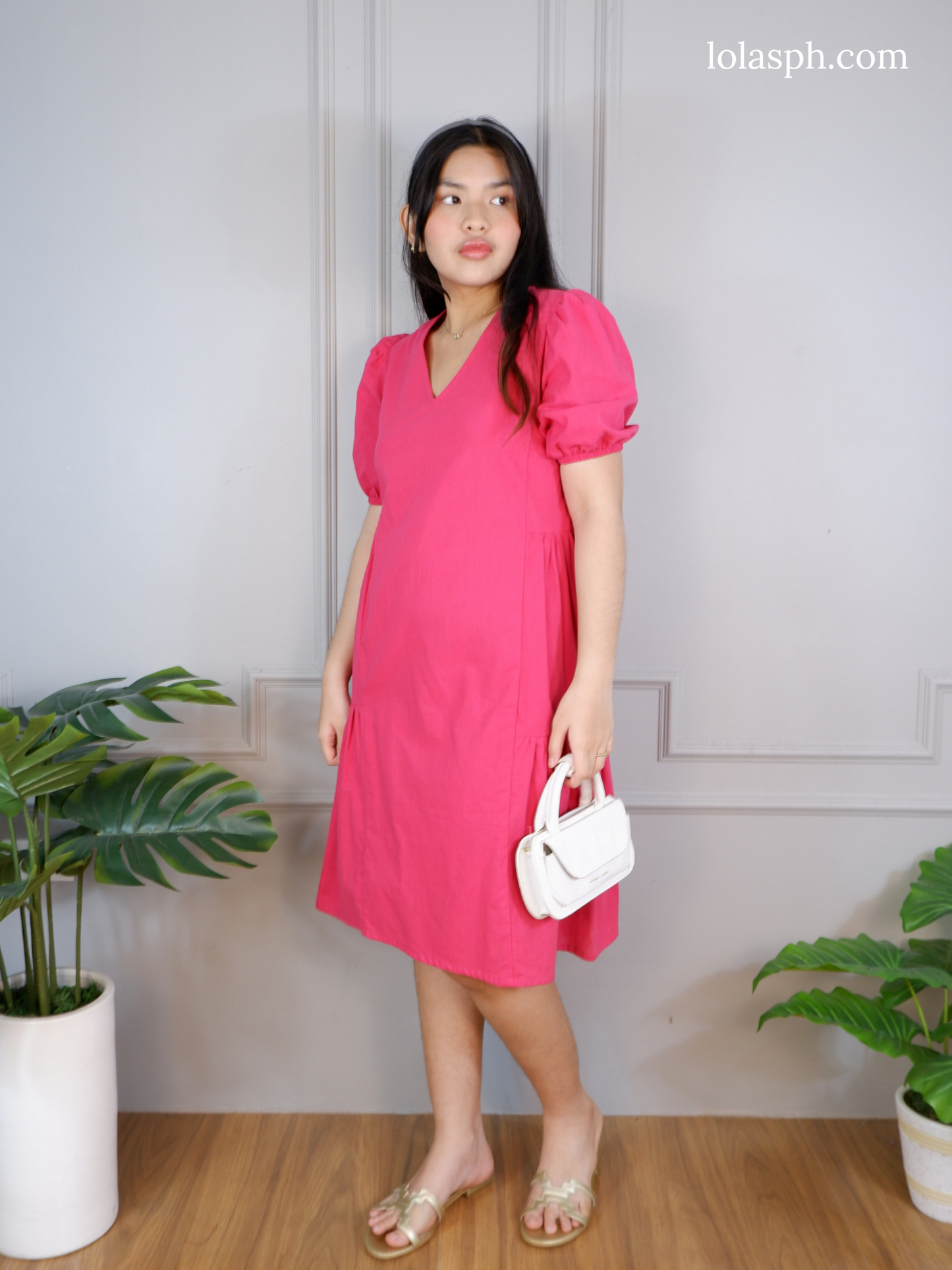 Samantha Dress (Magenta)