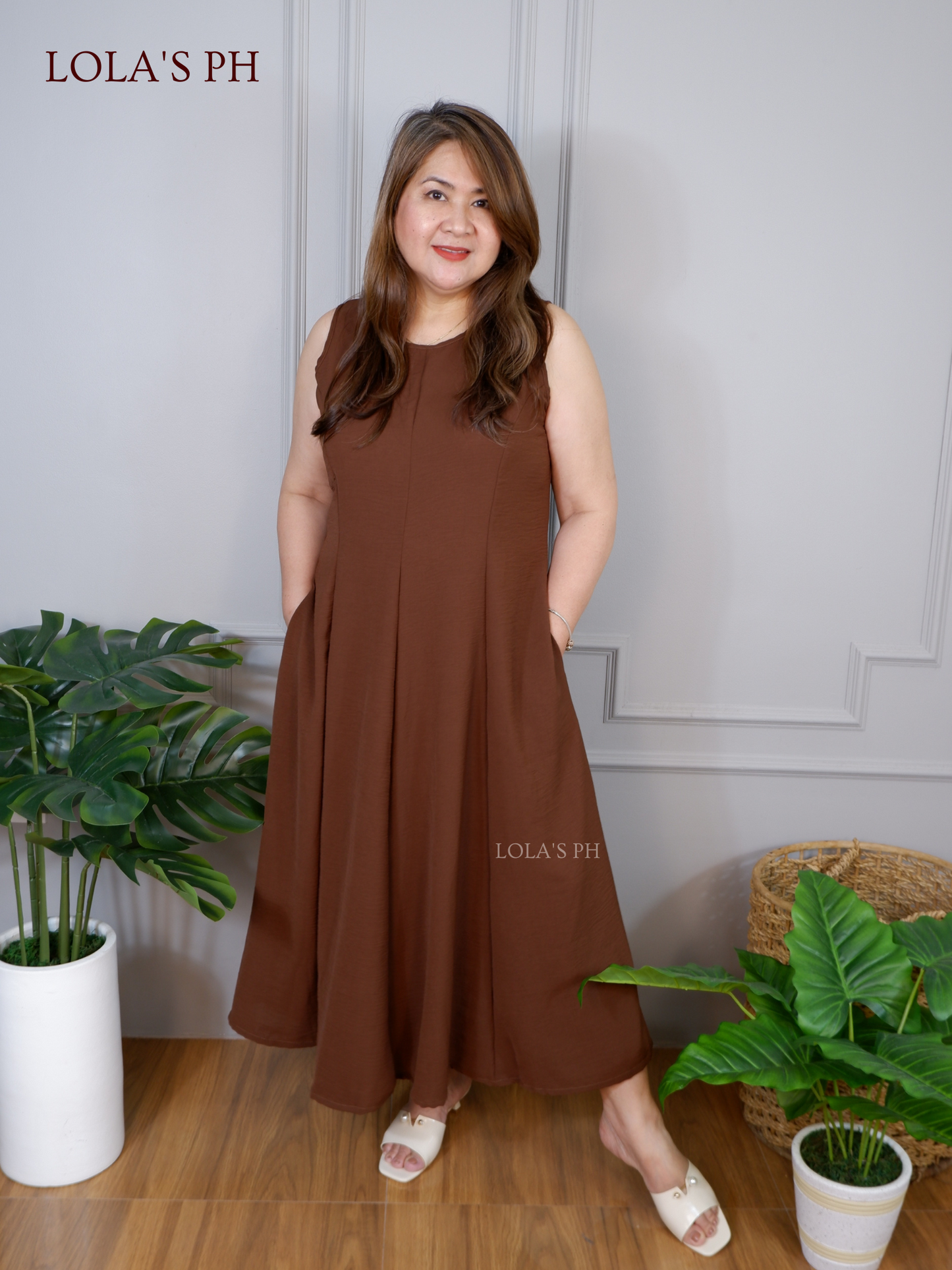 Isabelle Dress (Walnut)