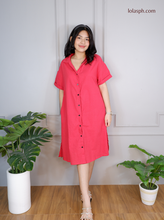 Kelsey Polo Dress (Cherry)