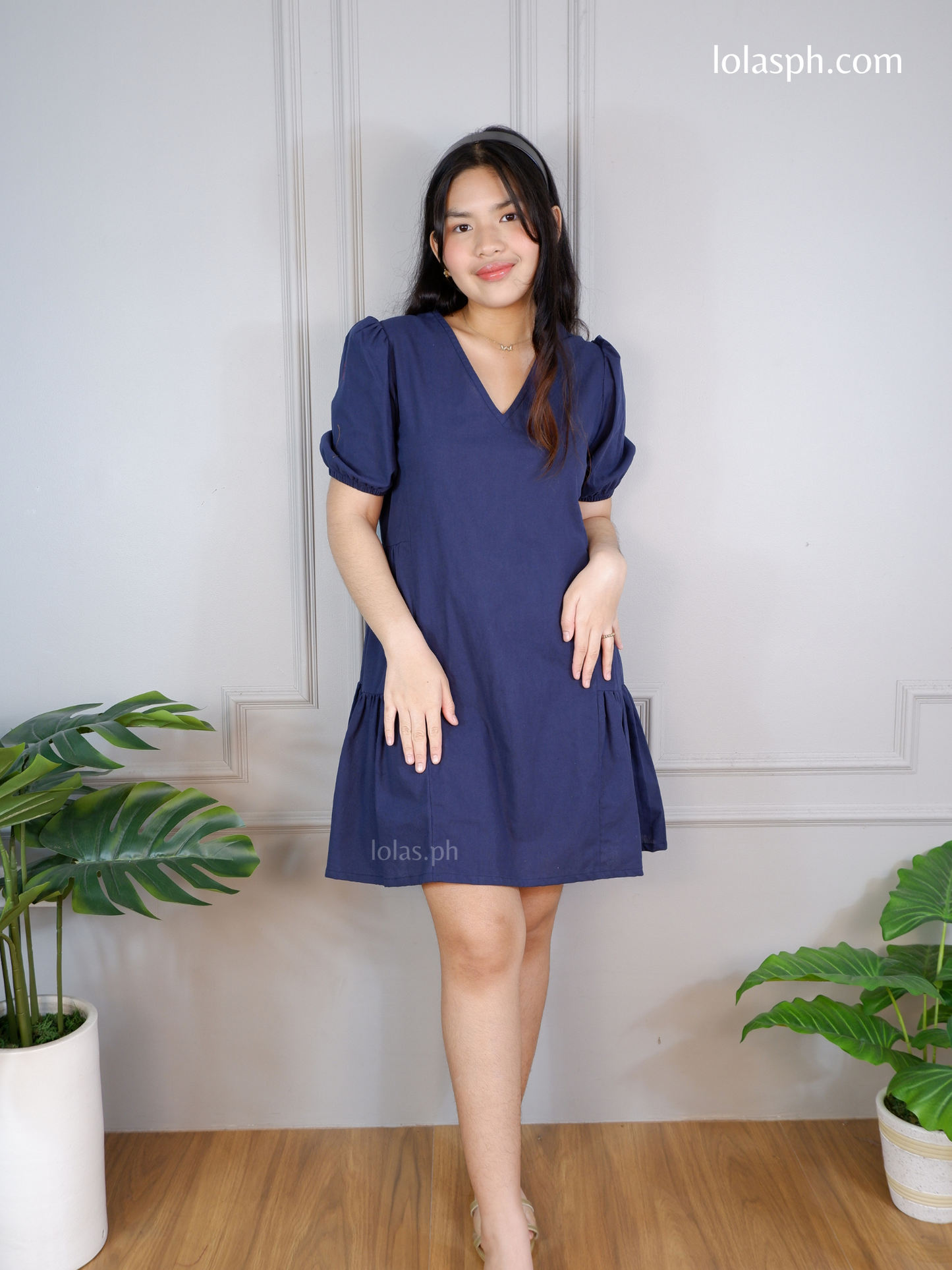 Jaegen Dress (Navy Blue)