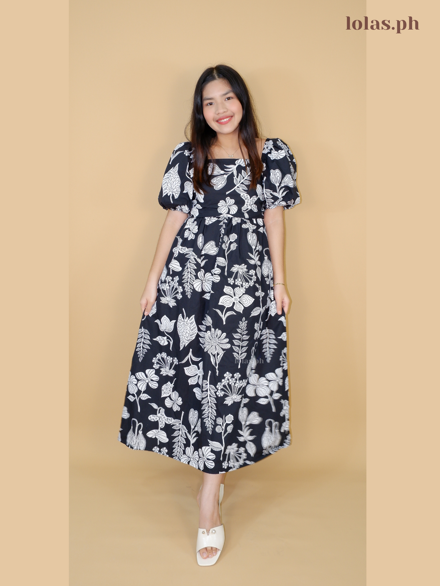 Jessica Dress (Black Garden)