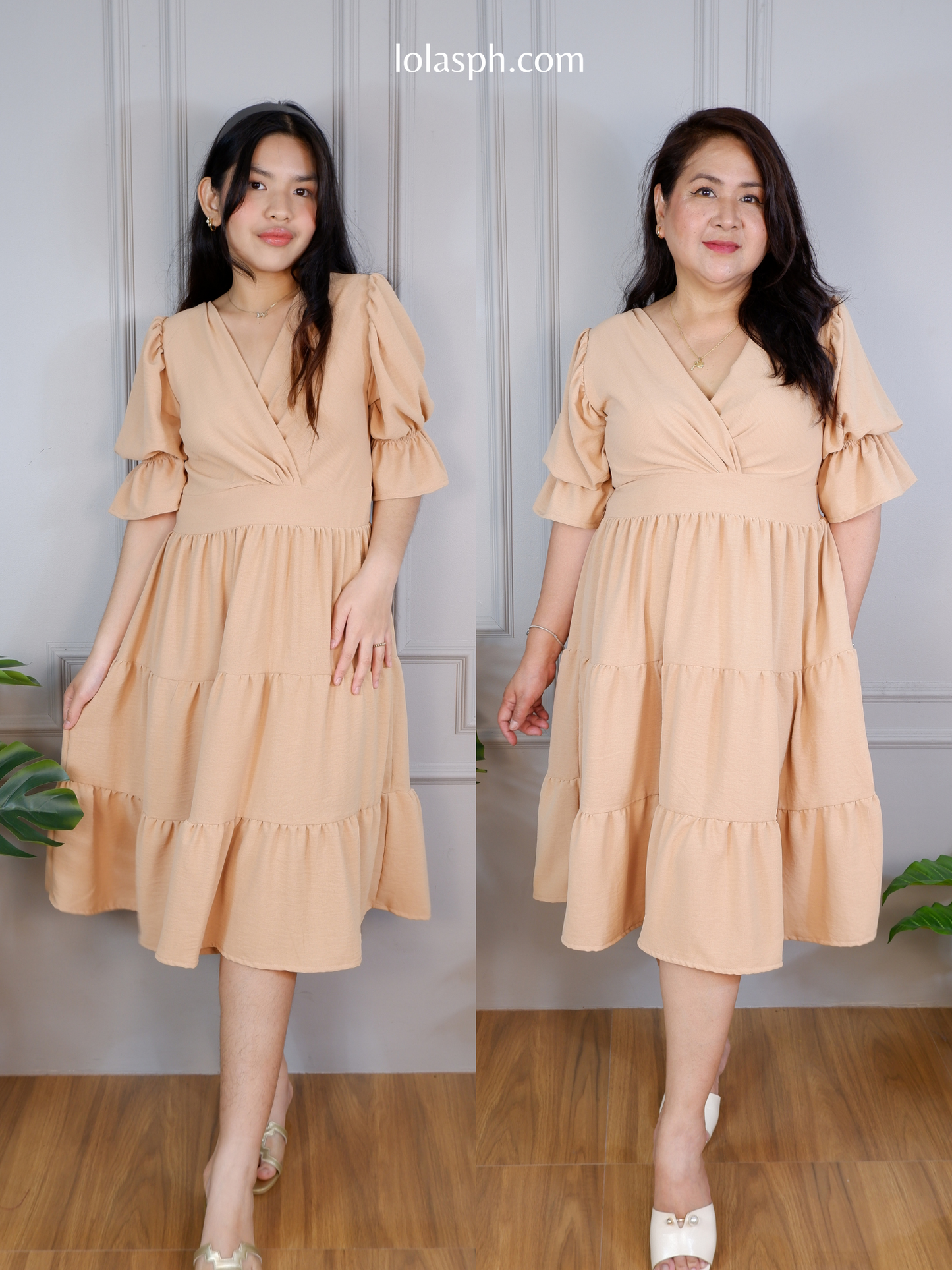 Katarina Dress (Beige)