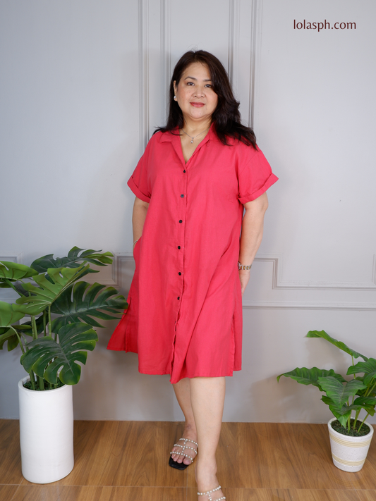 Kelsey Polo Dress (Cherry)