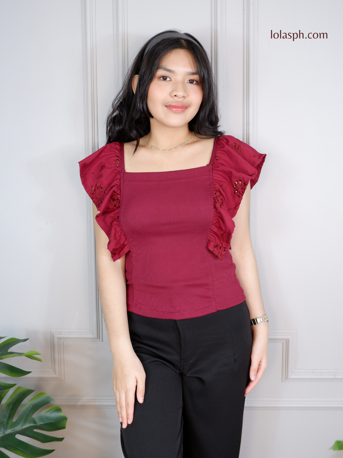 Faith Top (Maroon)