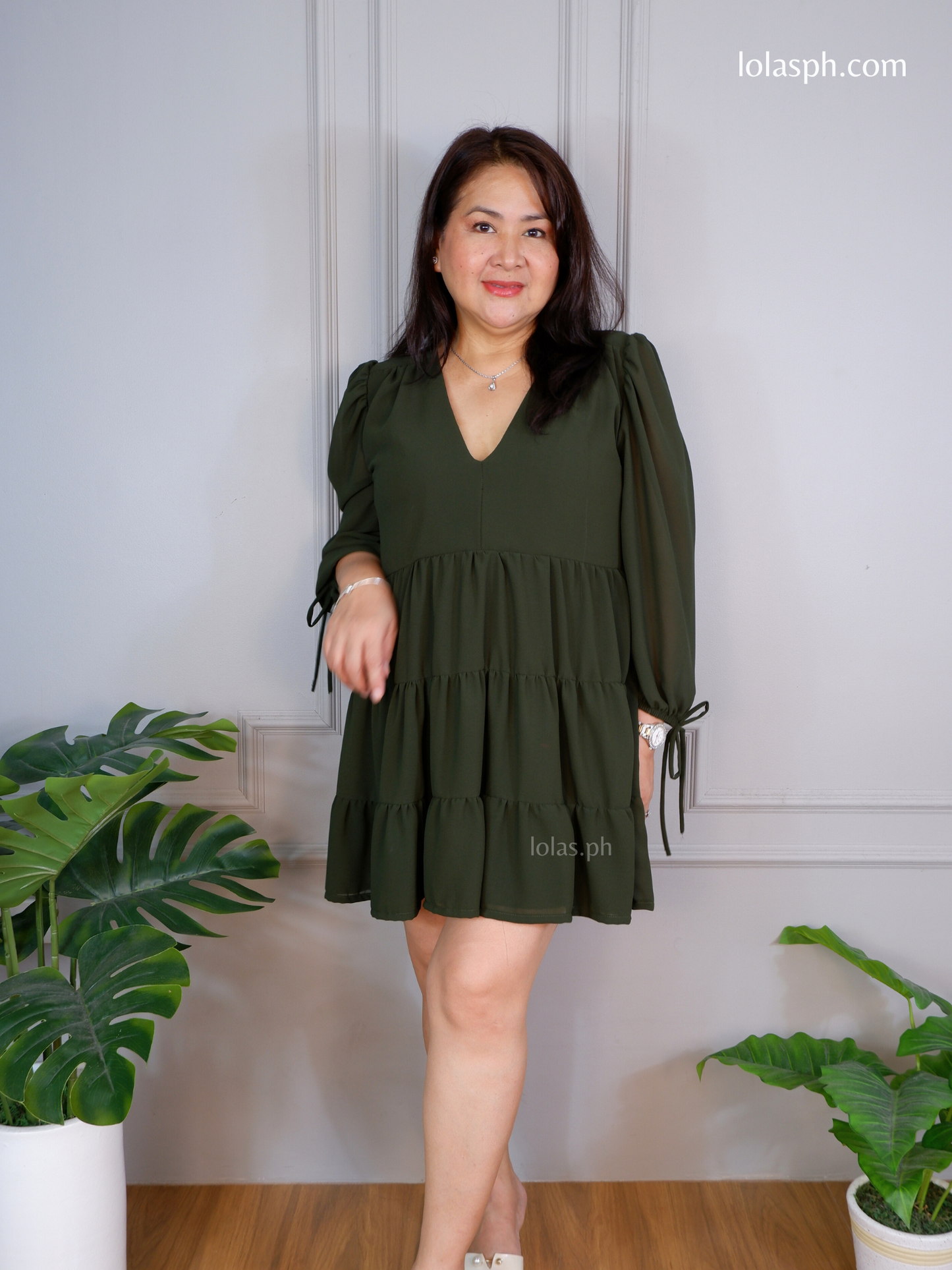 Monina Dress (Army Green)